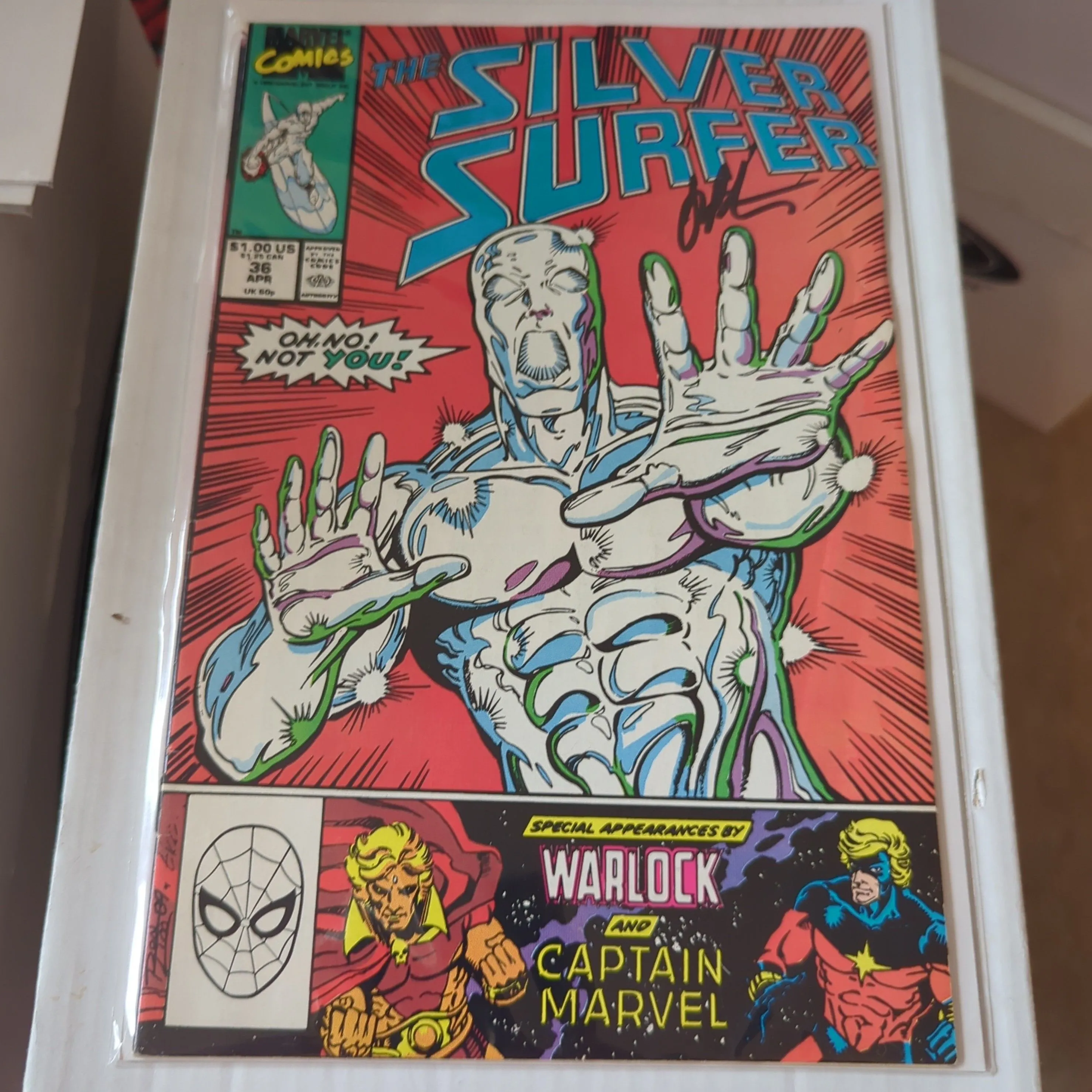 Product image for Silver Surfer #36 Signed by Writer JIM STARLIN