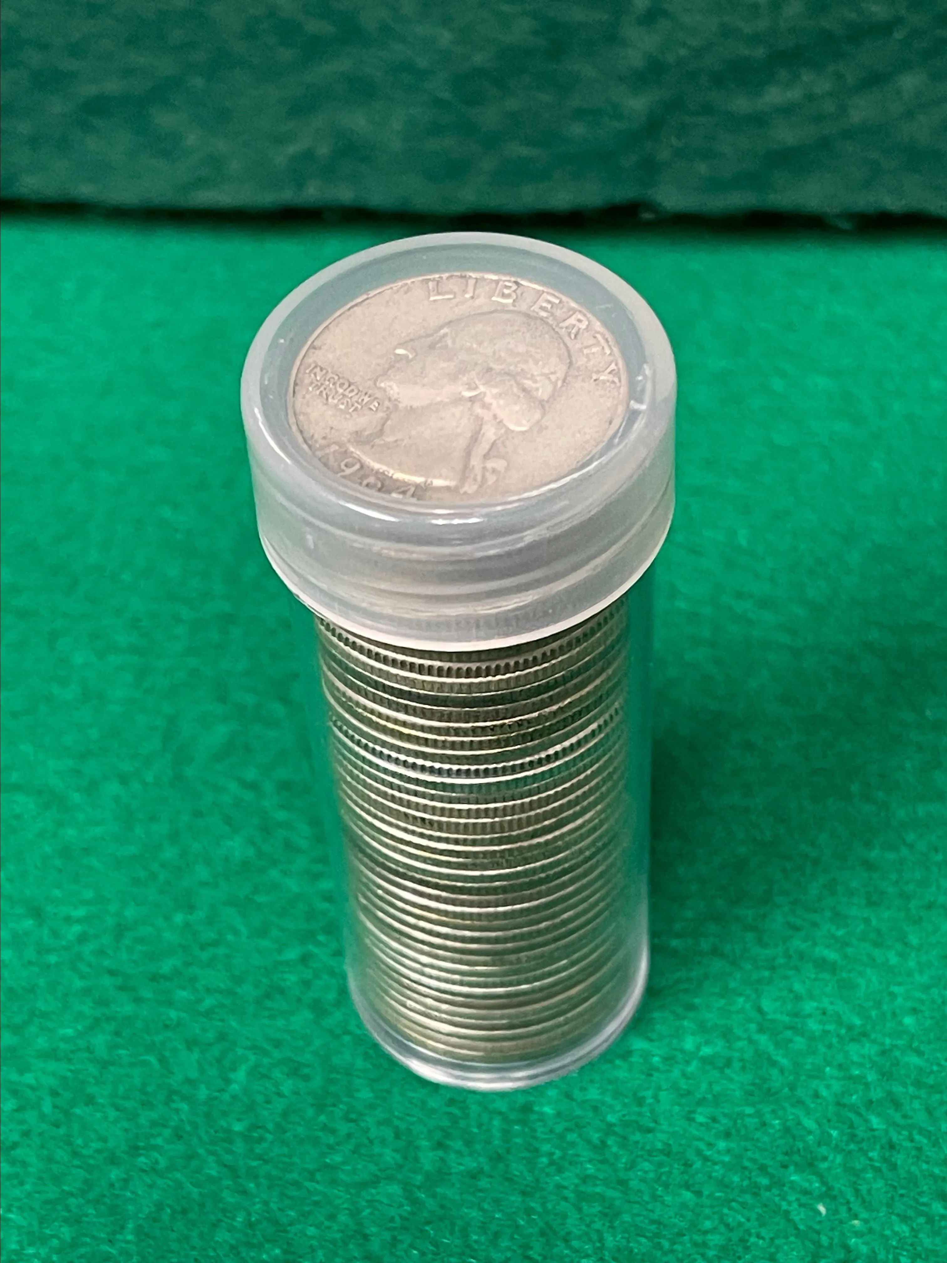 Product image for Roll of 40 -  90% Washington Quarters $10FV