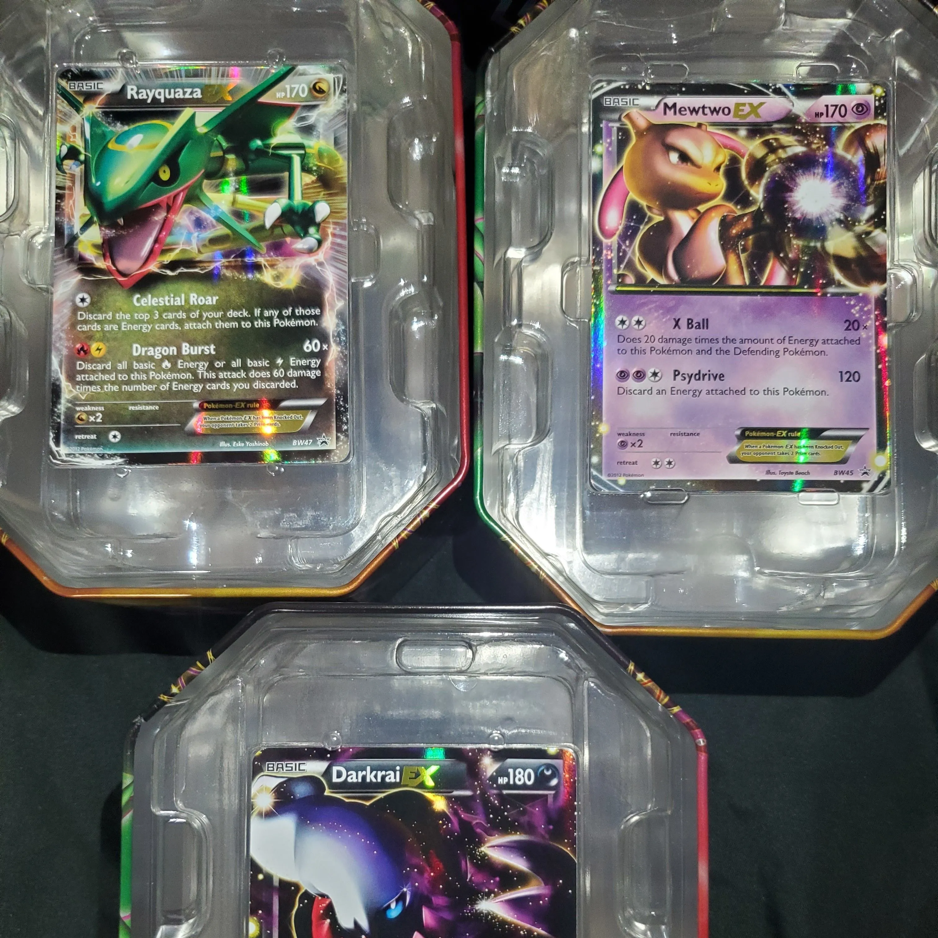 2012 Pokemon Legendary EX Tin Rayquaza, Mewtwo, & Darkrai EX (NEVER  REMOVED)  Whatnot: Shop, Sell, Connect