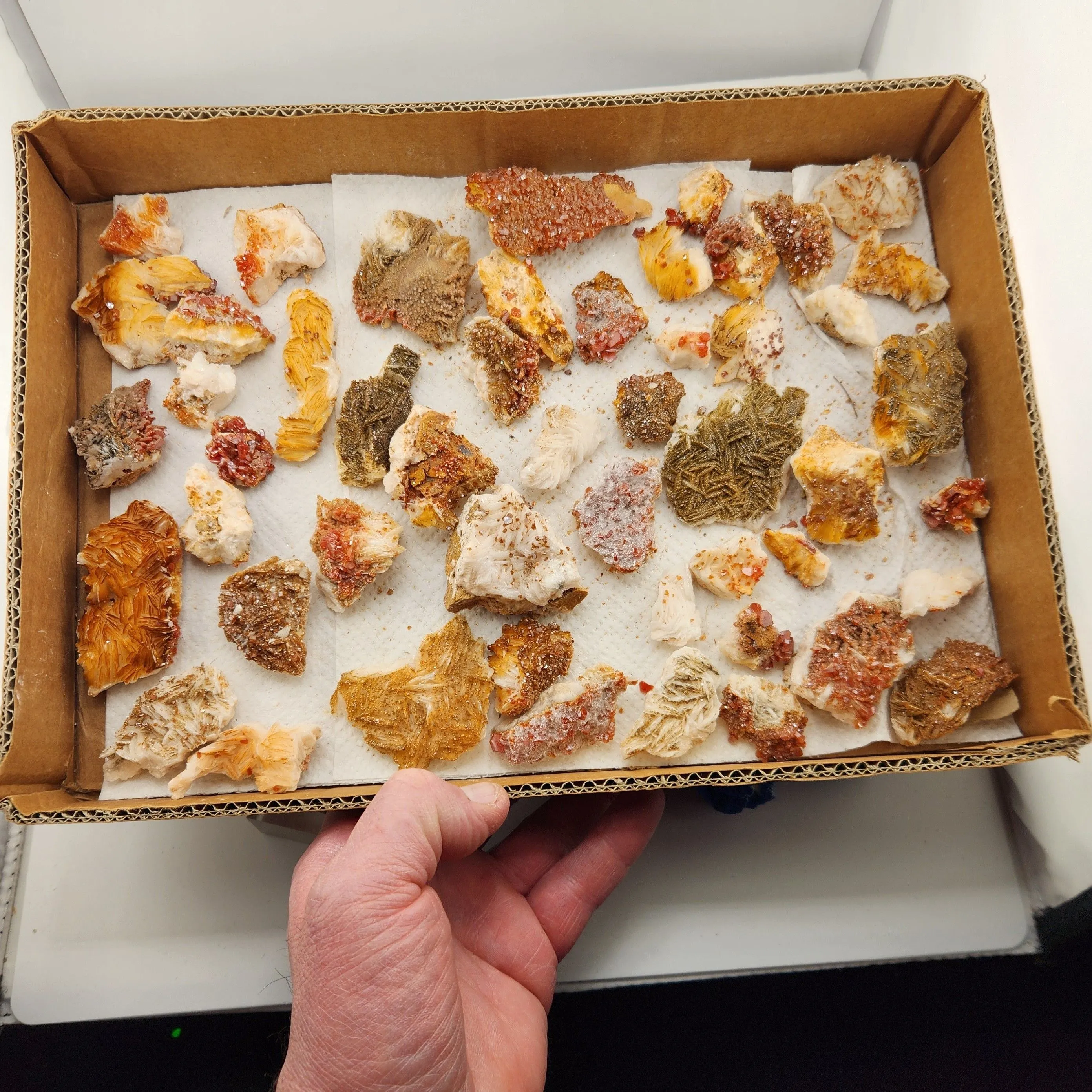 Product image for Vanadinite Lot
125 Shipped in the USA 
Location: Morocco 
Any questions please feel free to contact