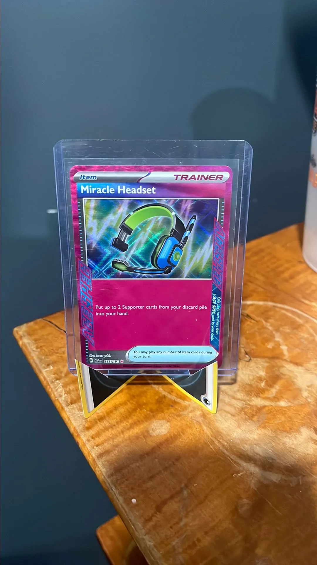 miracle headset pokemon card Miracle Heaset Ace Spec Surging Sparks 183/191, NM Pokemon Card main image 0