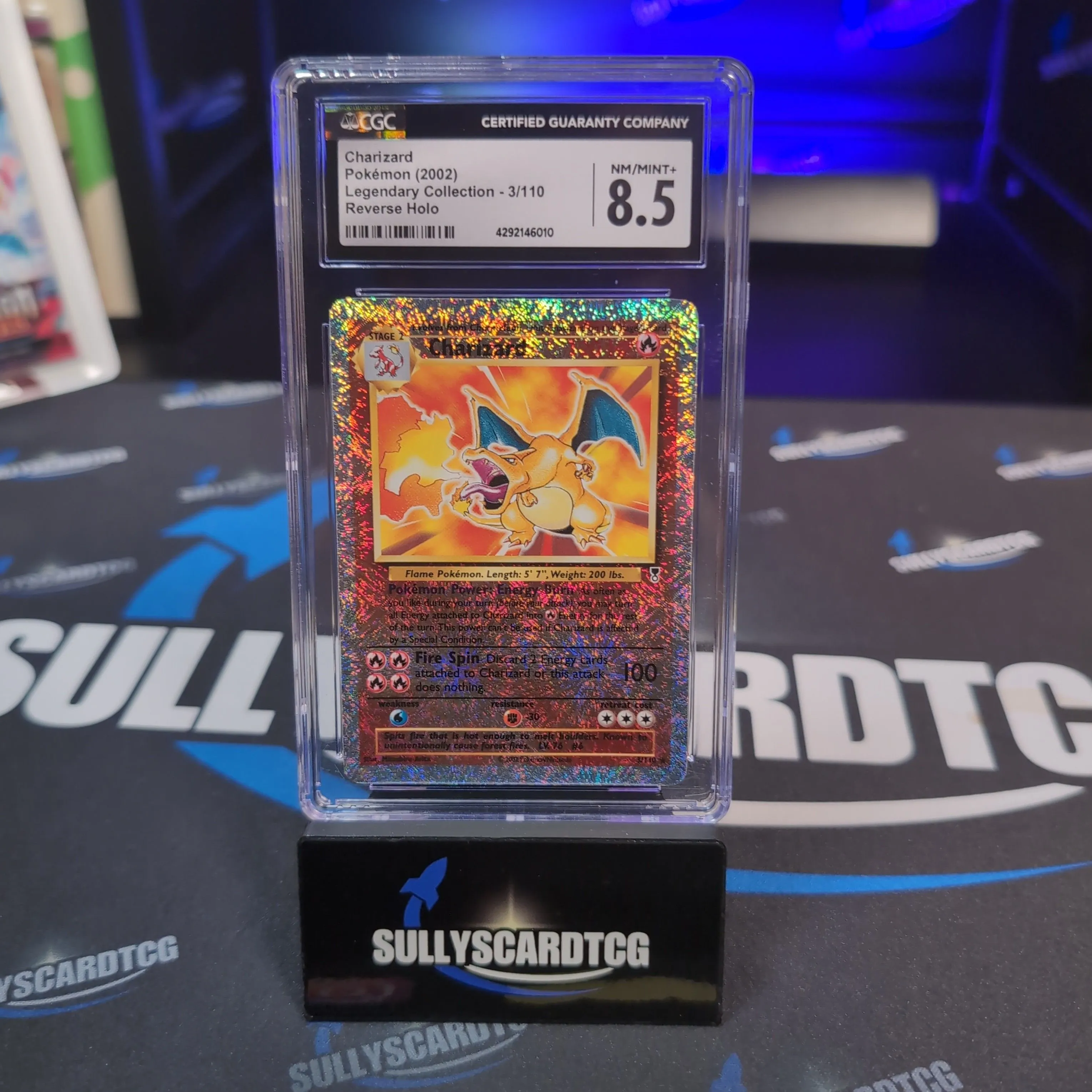 Charizard 2002 CGC 8.5 Legendary Collection reverse holo 3/110  Whatnot:  Shop, Sell, Connect