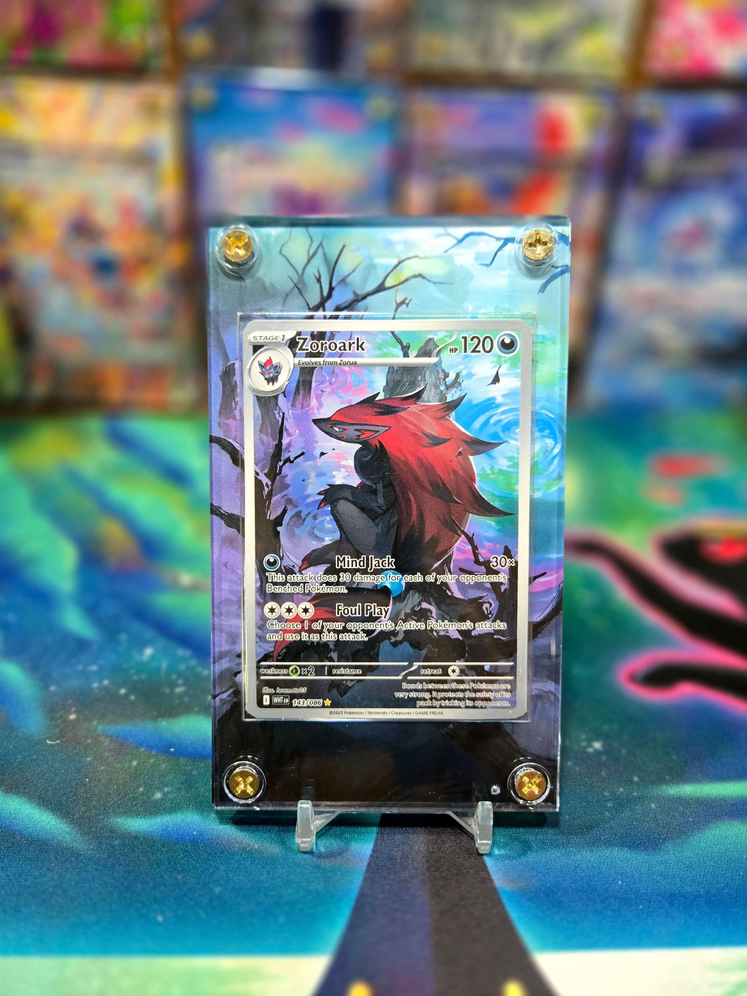 x2 Pokemon Zorua 142 Zoroark 143 White Flare Extended Art Cases  Whatnot:  Shop, Sell, Connect