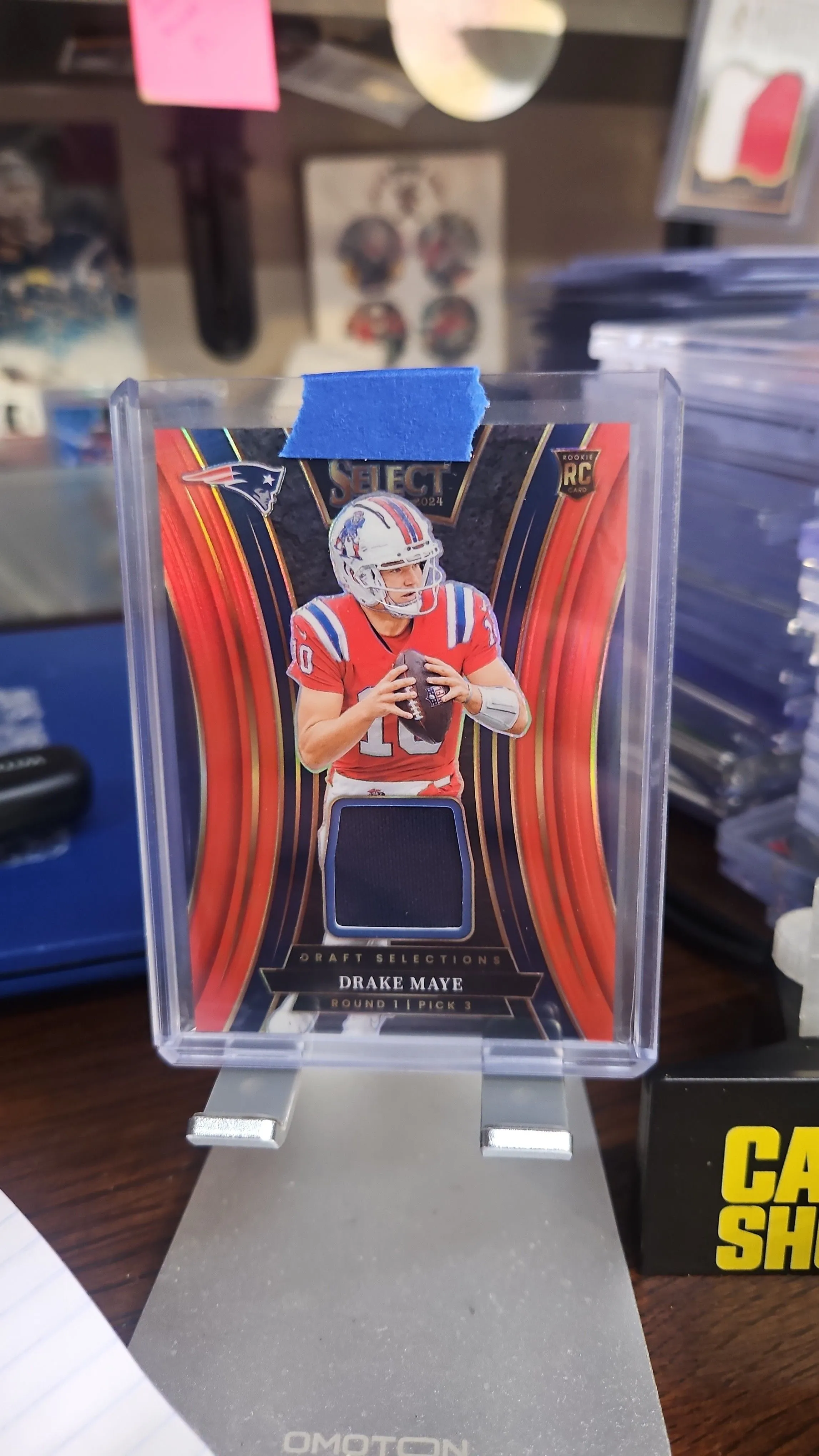 Product image for Drake Maye Rookie Patch..2024 Select Red....Patriots 