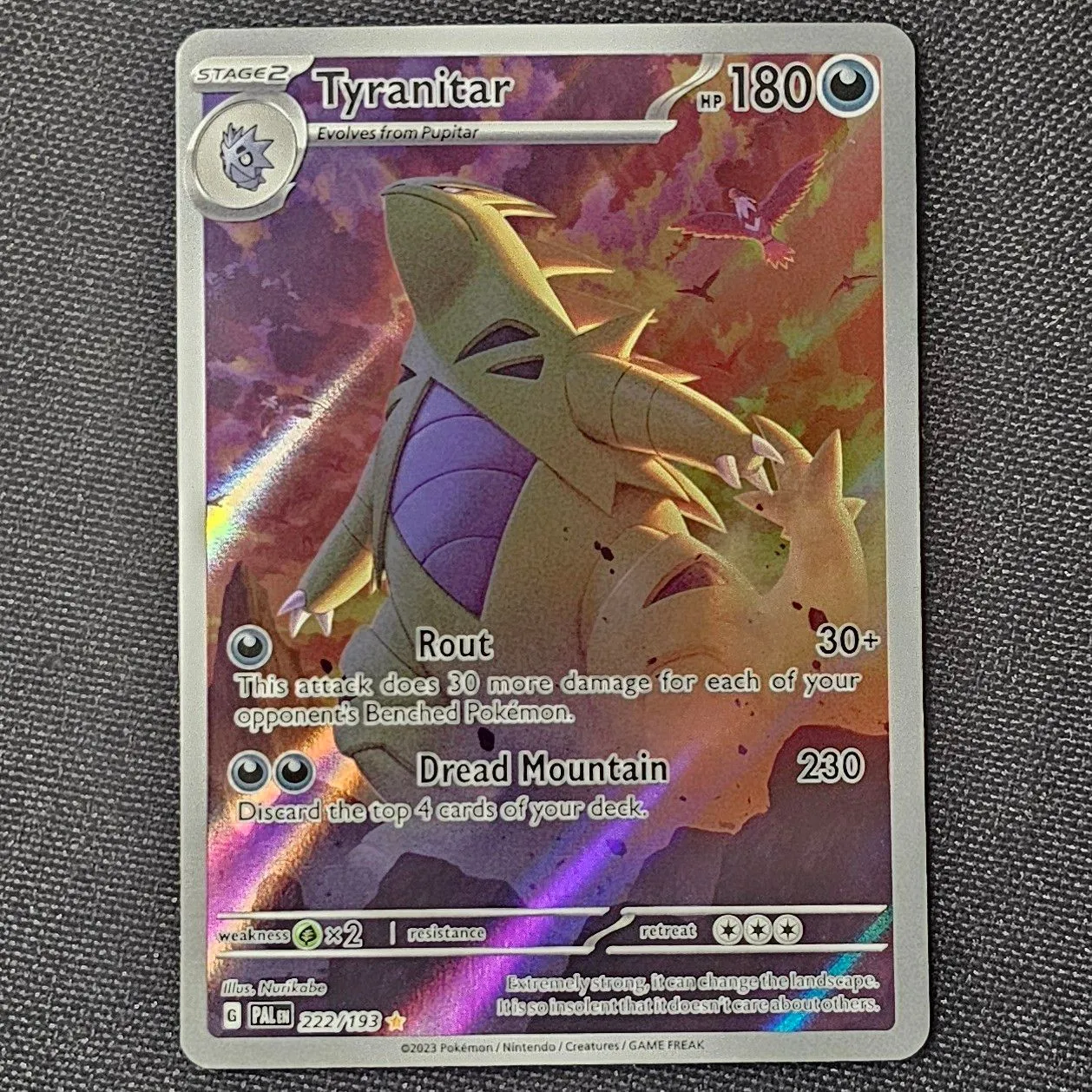 Product image for Tyranitar Full Art Illistration Rare 222/193
