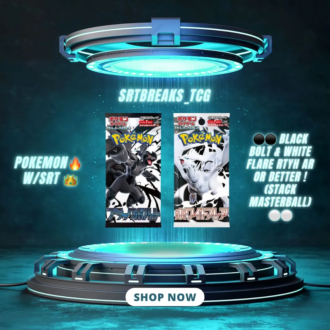 Product image for A1. Black Bolt & White Flare RTYH AR+ (Stack Masterball)