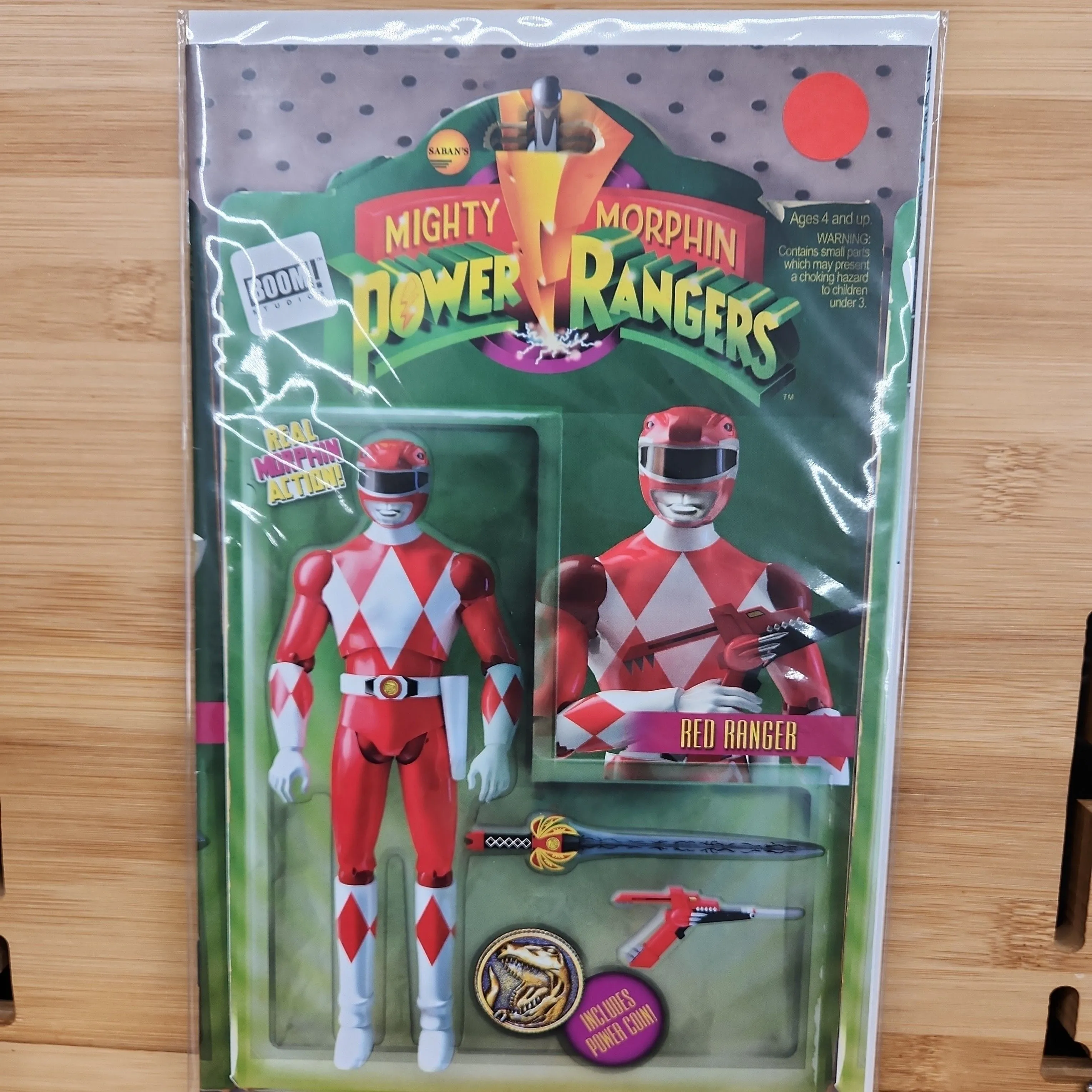 Product image for BOOM! Studios MIGHTY MORPHIN POWER RANGERS #2 Robinson Action Figure Variant NM