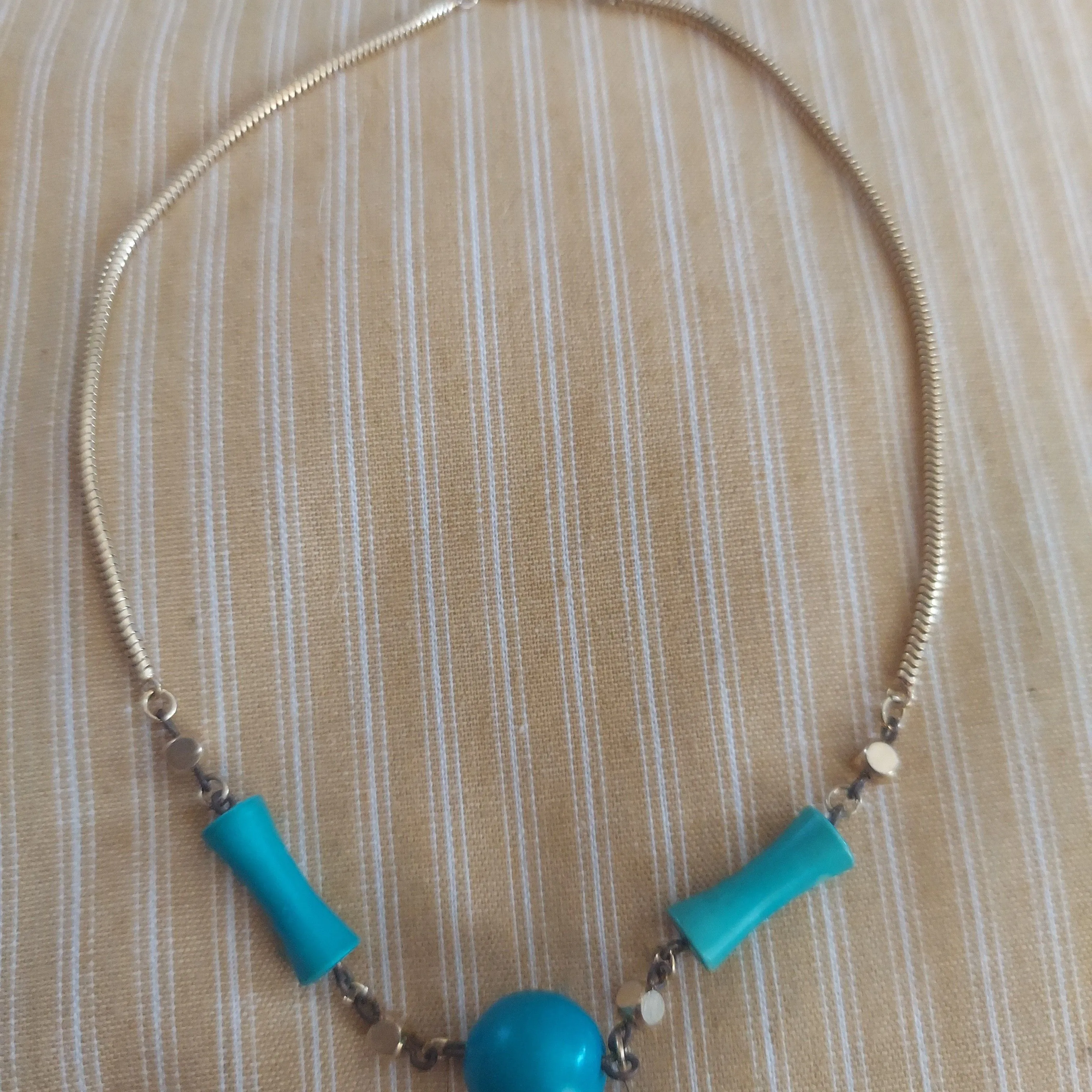 Product image for Station choker gold tone, beaded