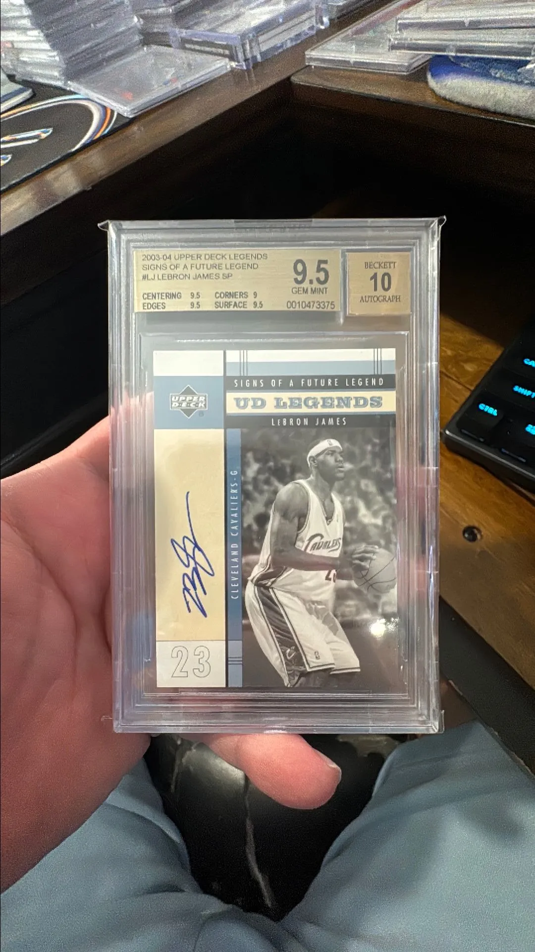 Product image for 2003-04 Lebron James Upper Deck Legends rookie on card auto