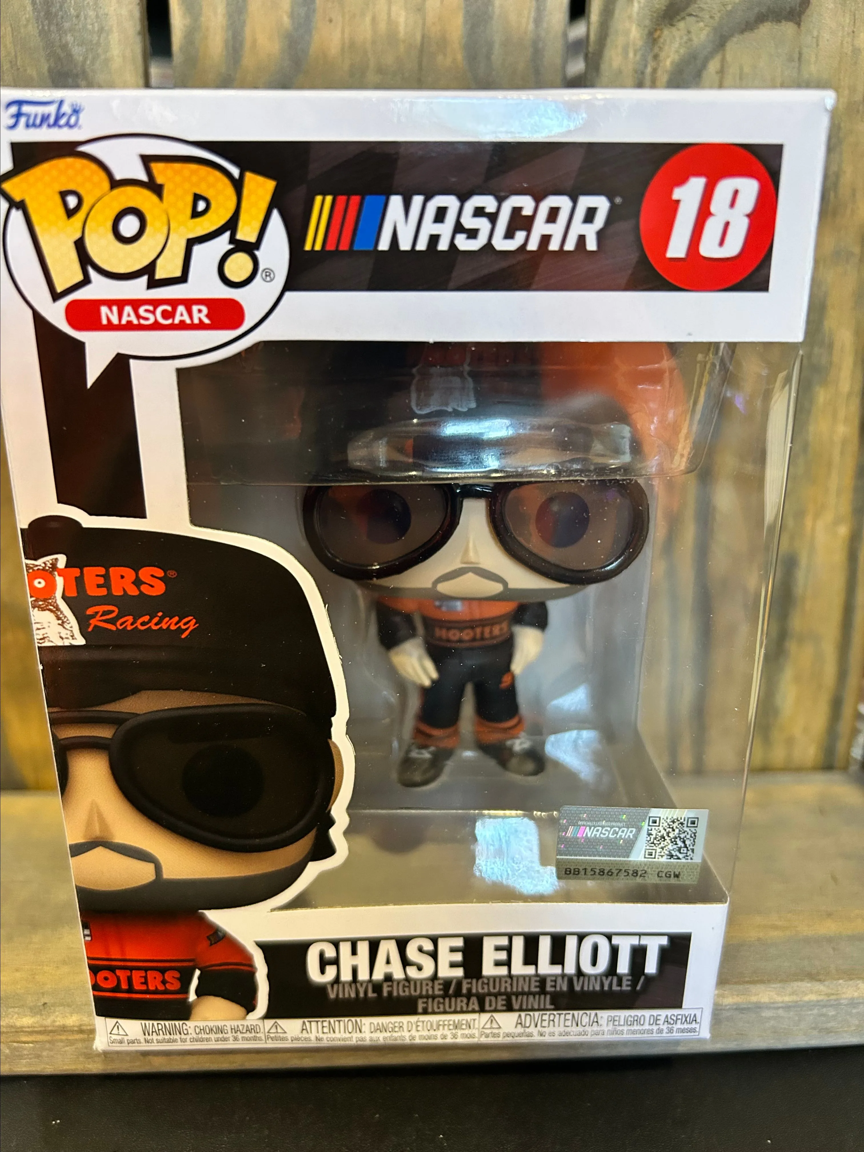 Product image for NASCAR Chase Elliot (Hooters) Funko Pop! Vinyl Figure #18