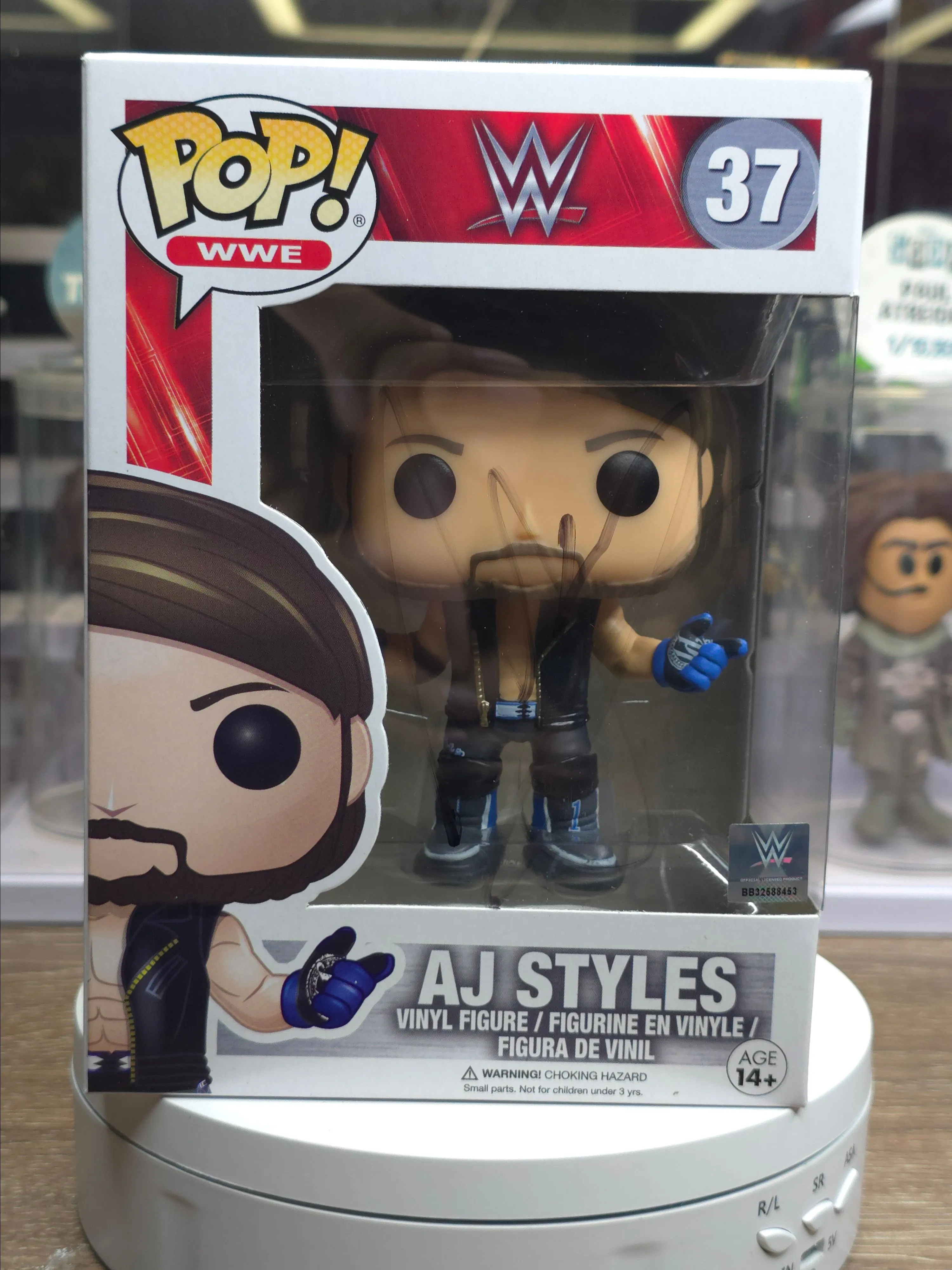 Product image for 37 AJ Styles (WWE) Signed by Aj Styles Funko Pop