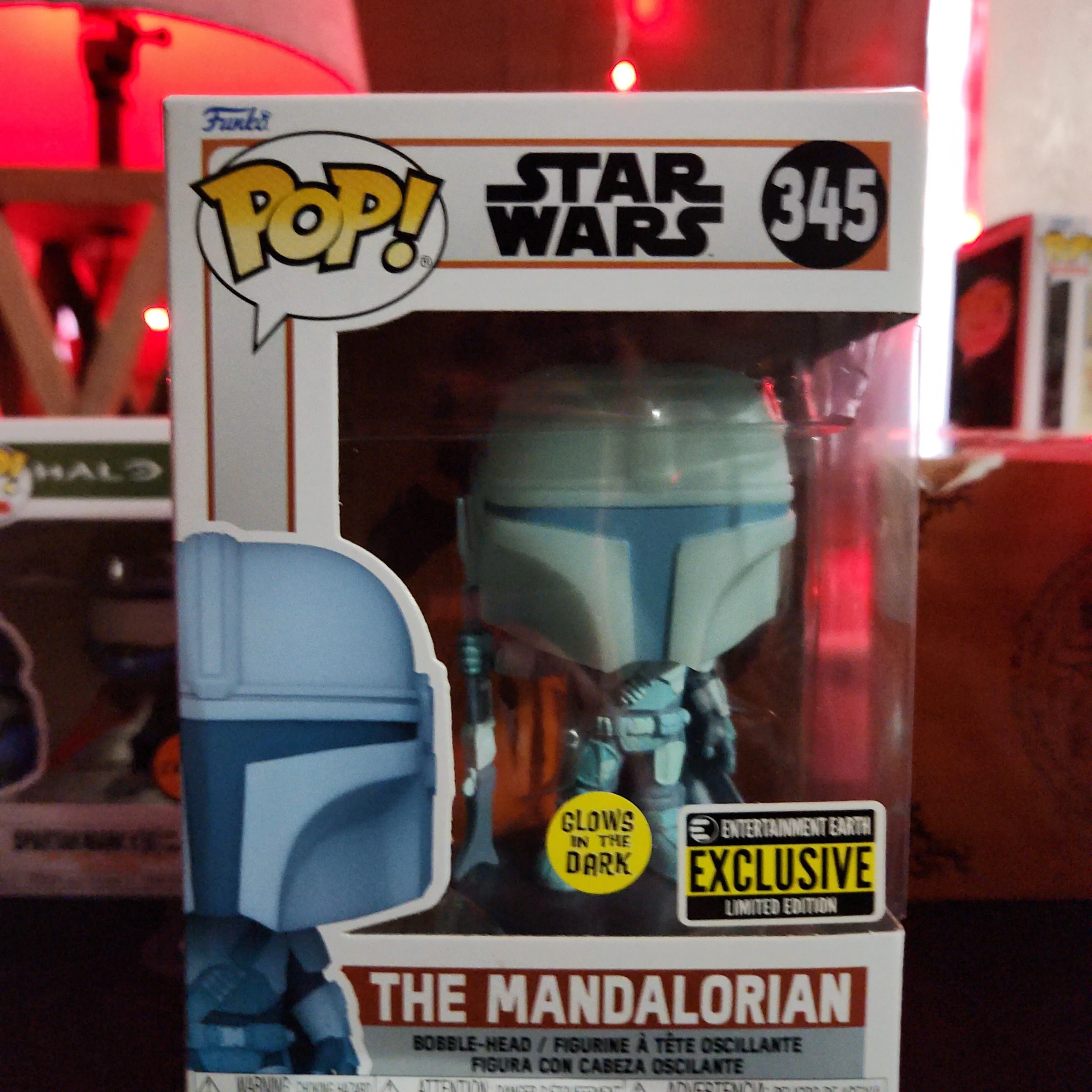 Product image for The Mandalorian Hologram GITD Pop! Vinyl - EE Exclusive