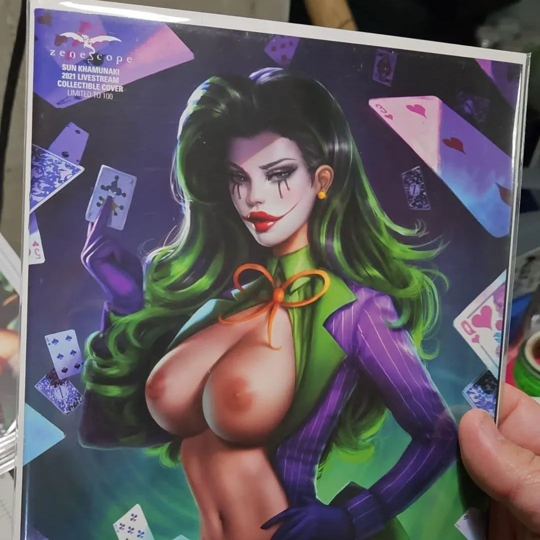 Product image for ZENESCOPE 2021 LIVESTREAM COLLECTIBLE COVER Ltd 100 Naughty Joker SUN KHAMUNAKI