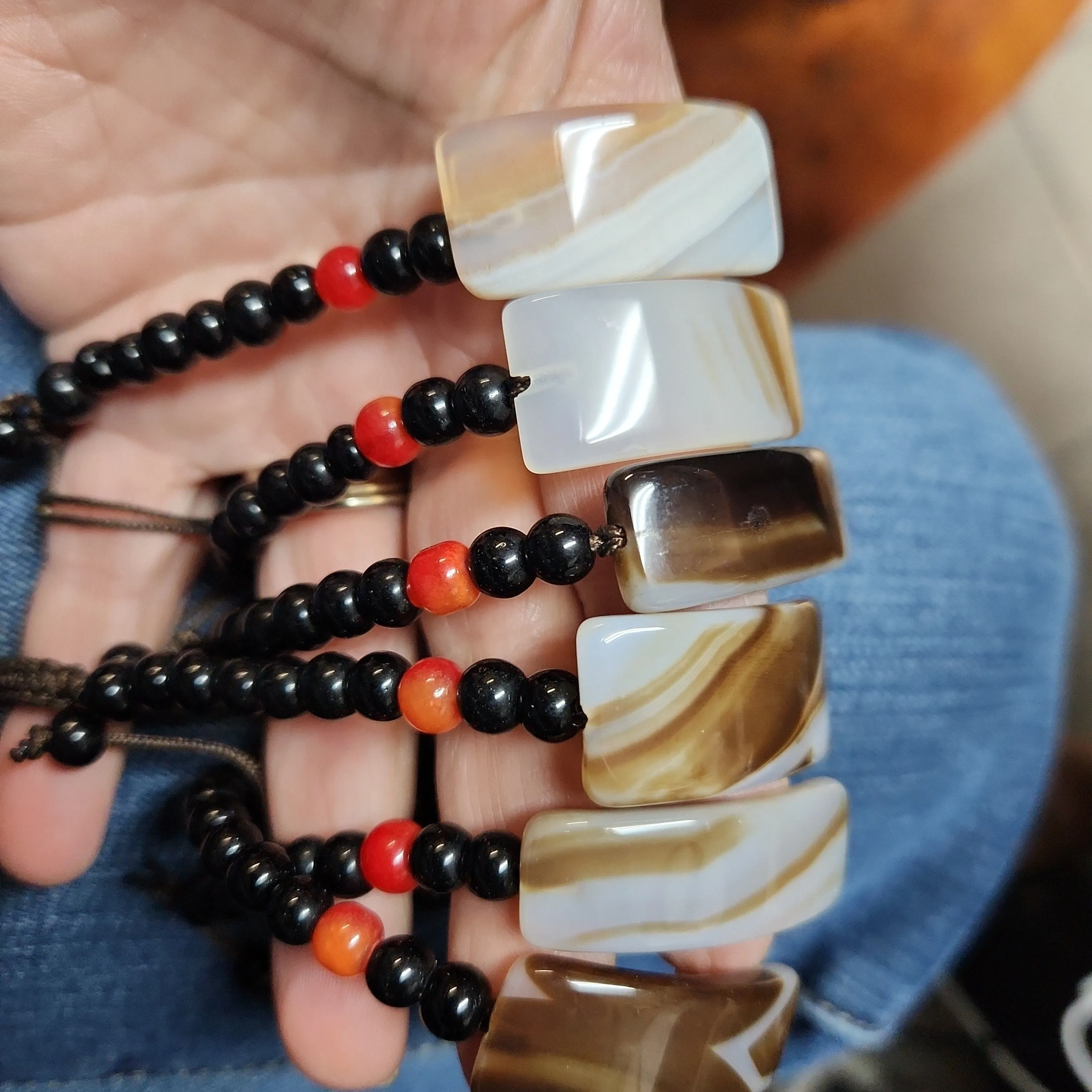 Product image for Natural Agate Adjustable Bracelet
