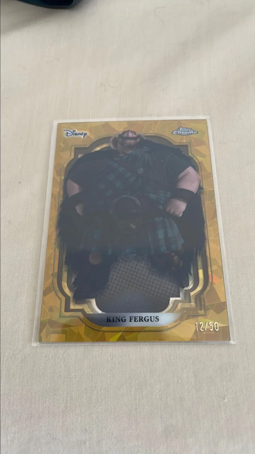 Product image for King Fergus Topps chrome sapphire Disney /50