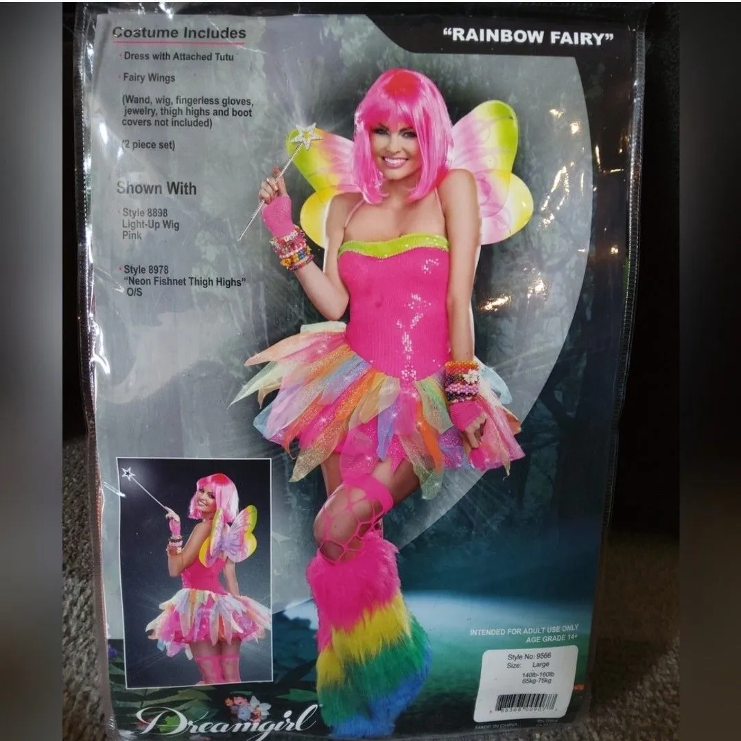 rainbow fairy dress up Rainbow Fairy Women's Costume – State Fair Seasons main image 0