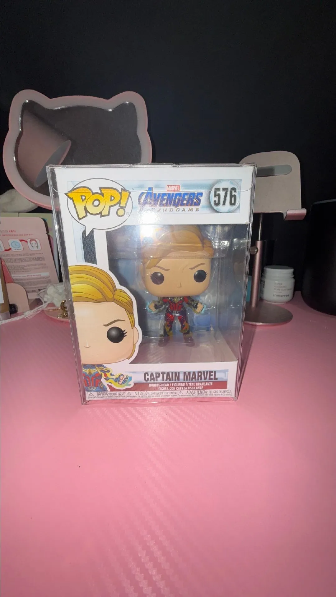 Product image for Funko POP Marvel: Endgame - Captain Marvel with New Hair Collectible Figure