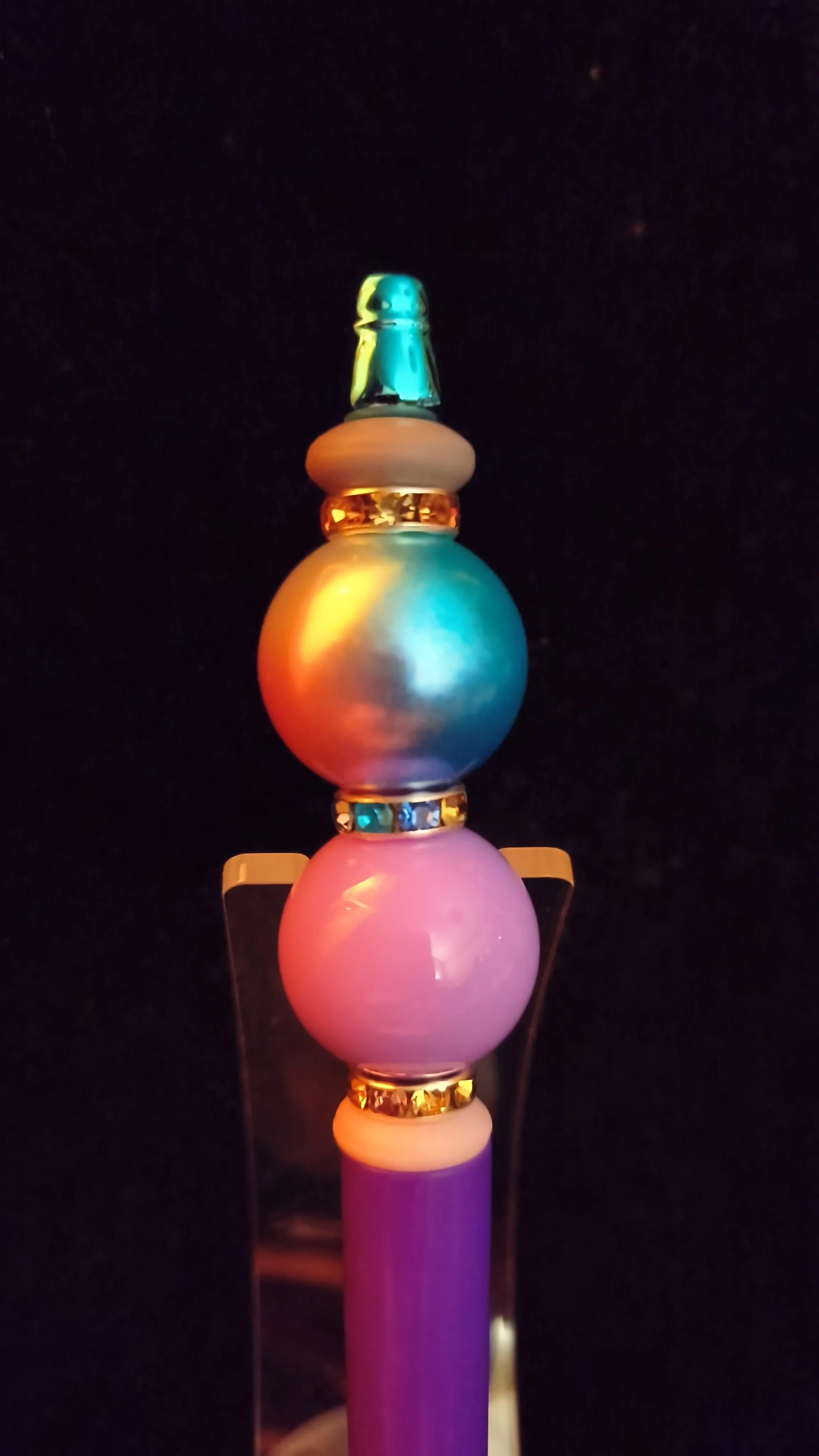 Product image for Beadable Pens - Purple Pearlescent Bling #434