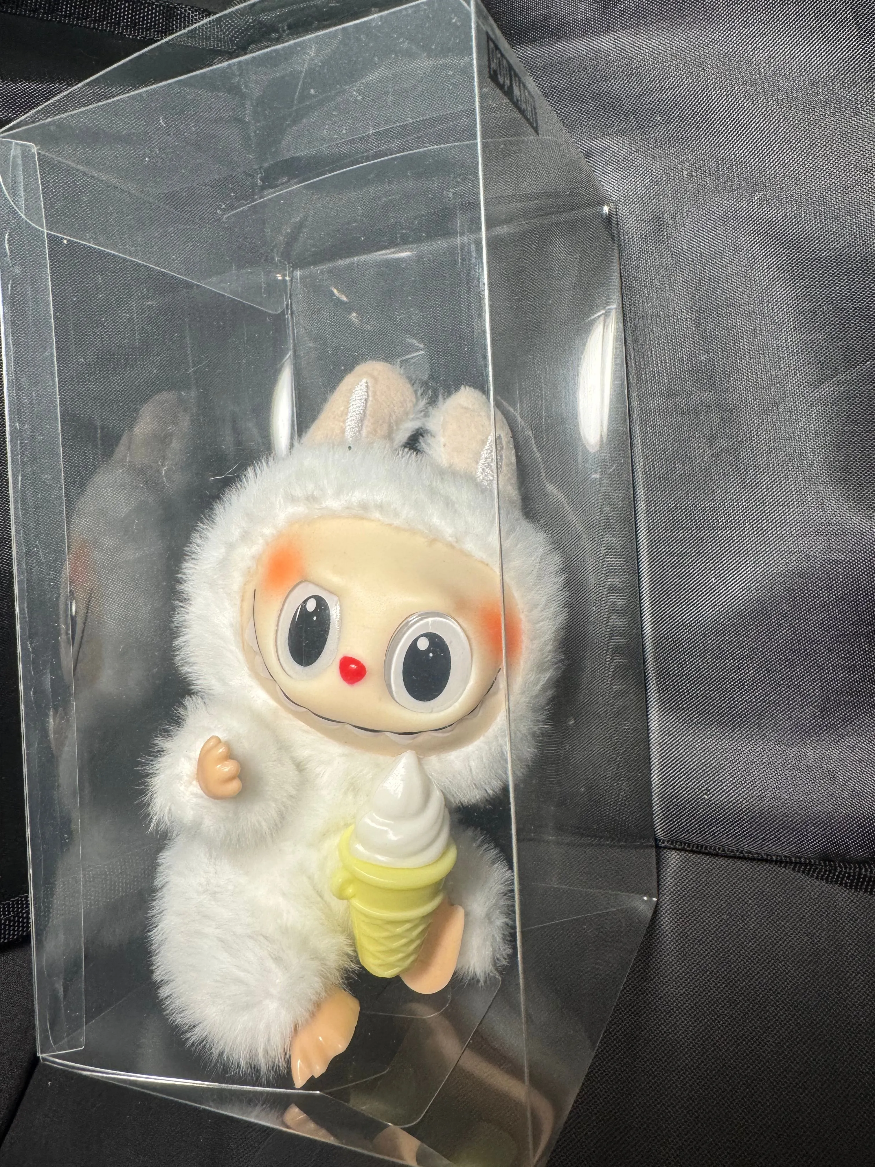 Product image for Labubu white plush character toy  McDonalds ice cream keychain new inbox