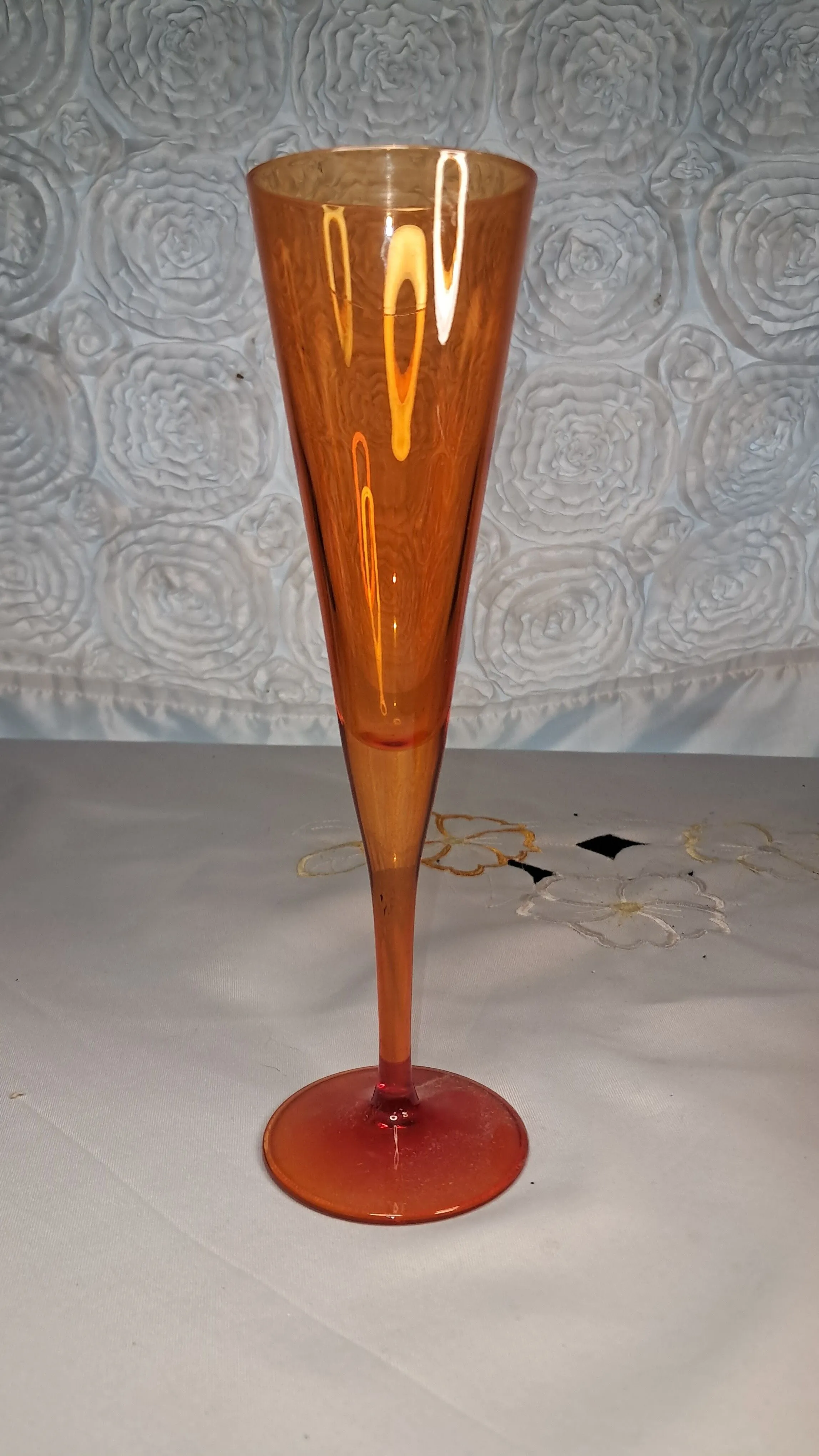 Product image for #18. Orange Glass Champagne Flute