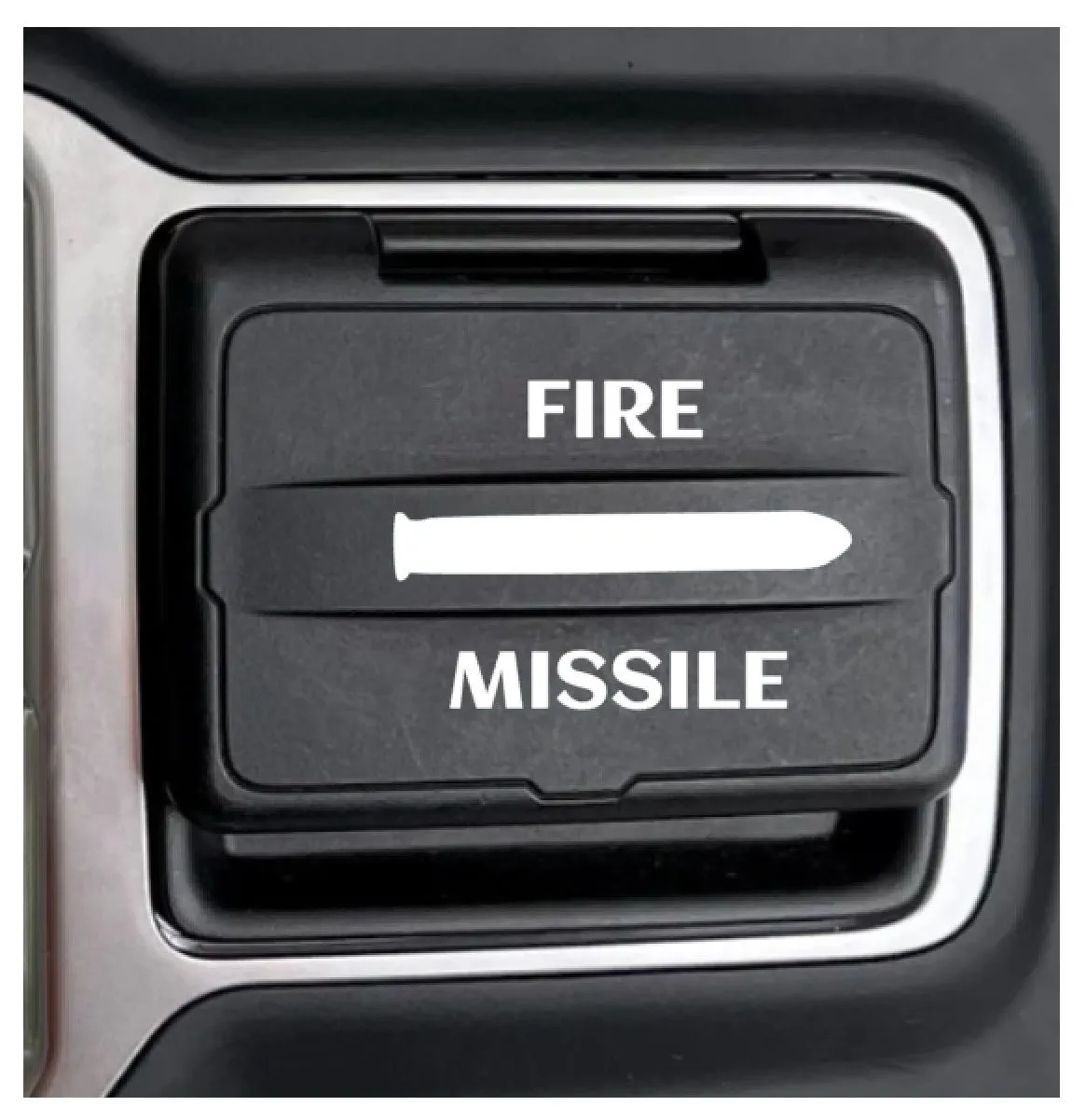 Product image for Fire Missile Media Cover decal for Jeep JL