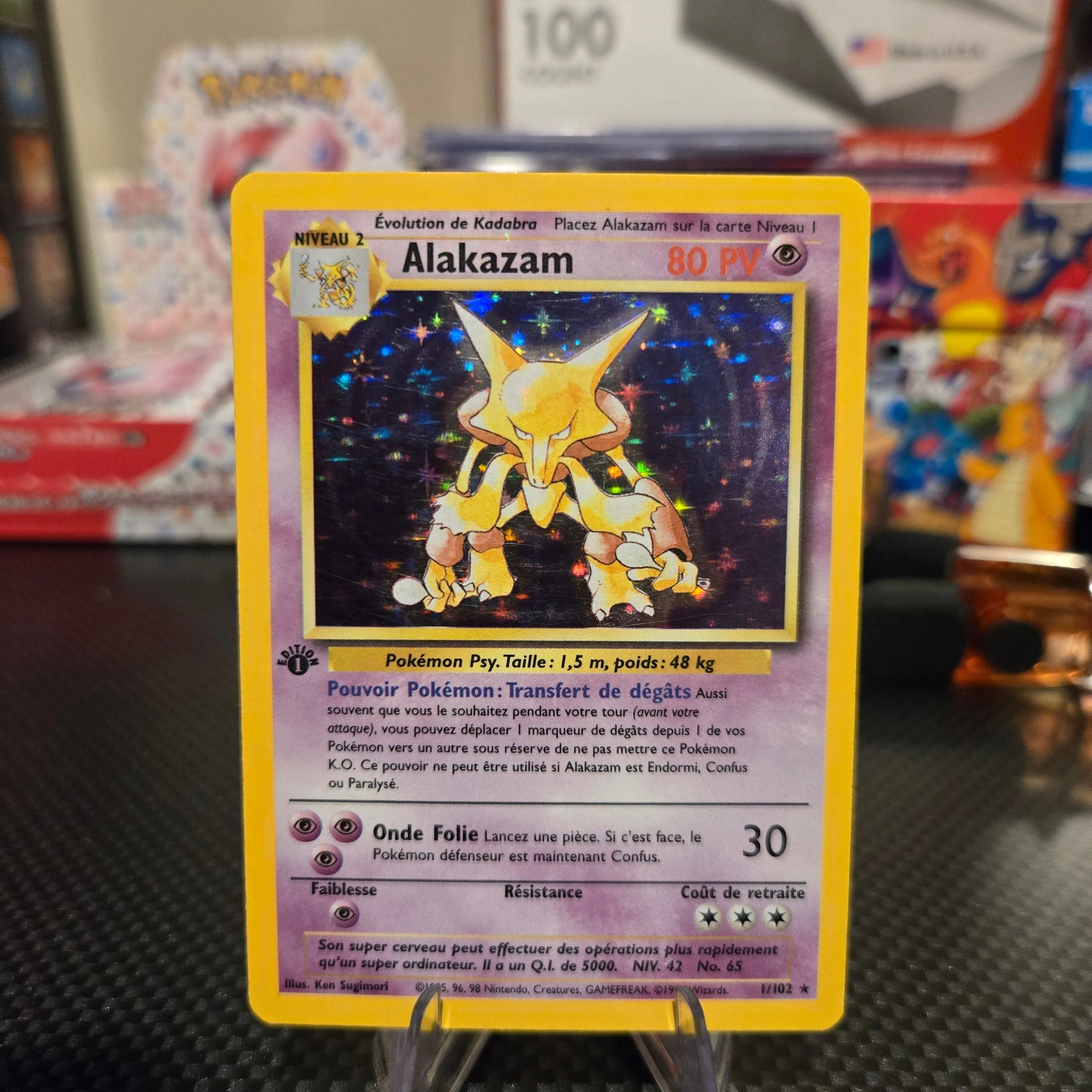 Product image for Alakazam Base set 1st Edition 