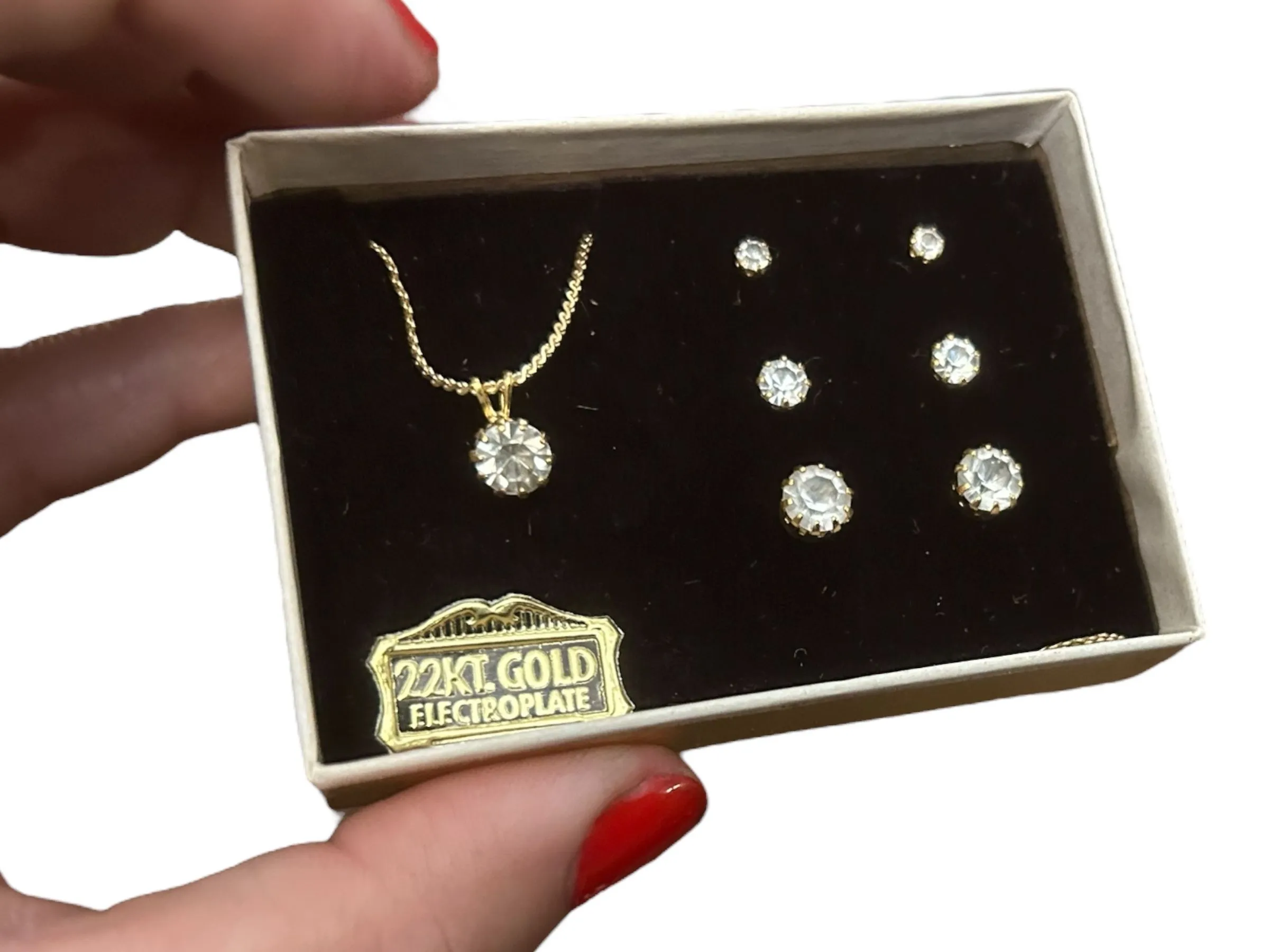Product image for BIN* 22KT Vintage GEP necklace earrings set (325)
