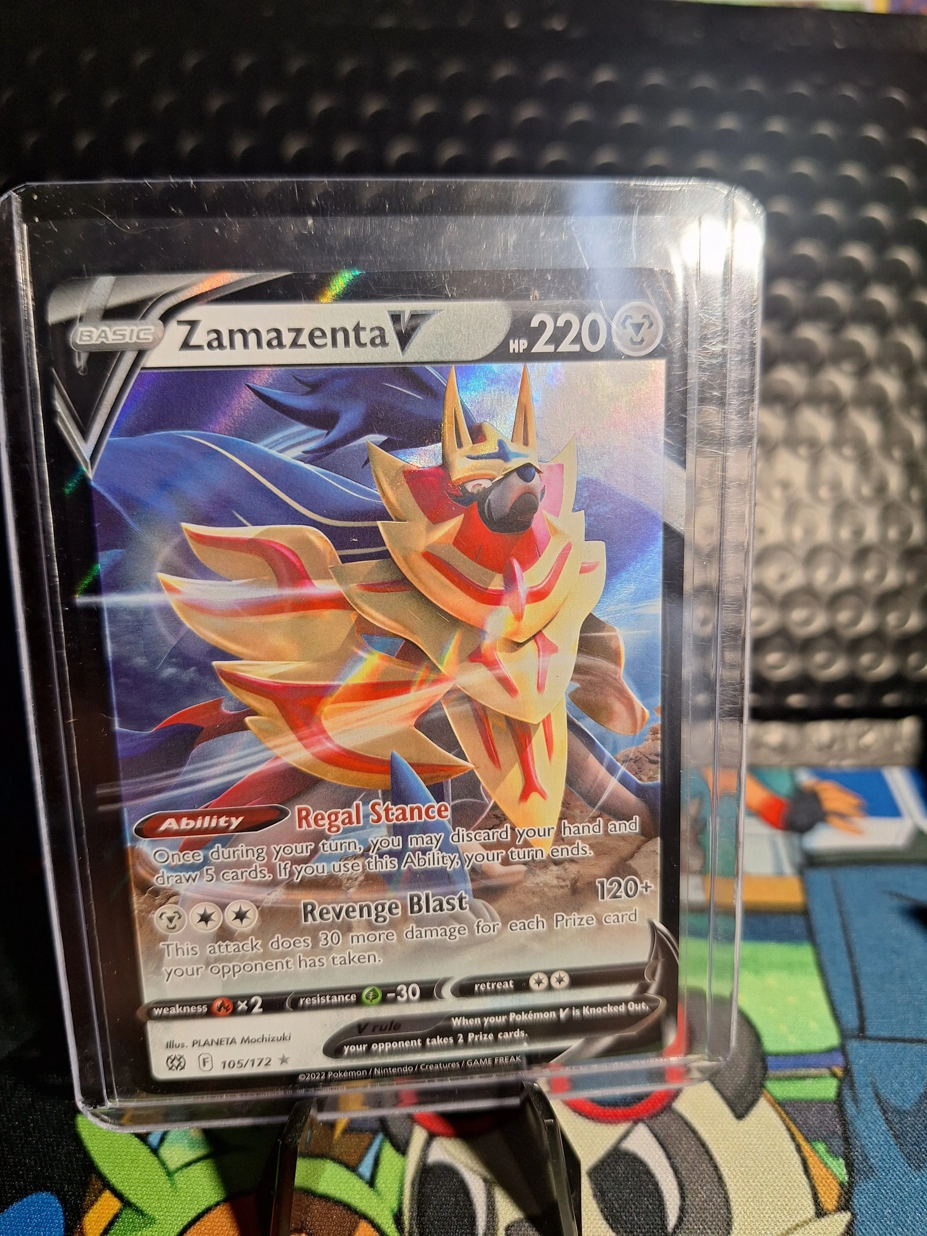 Pokemon Brilliant Stars Zamazenta V #105