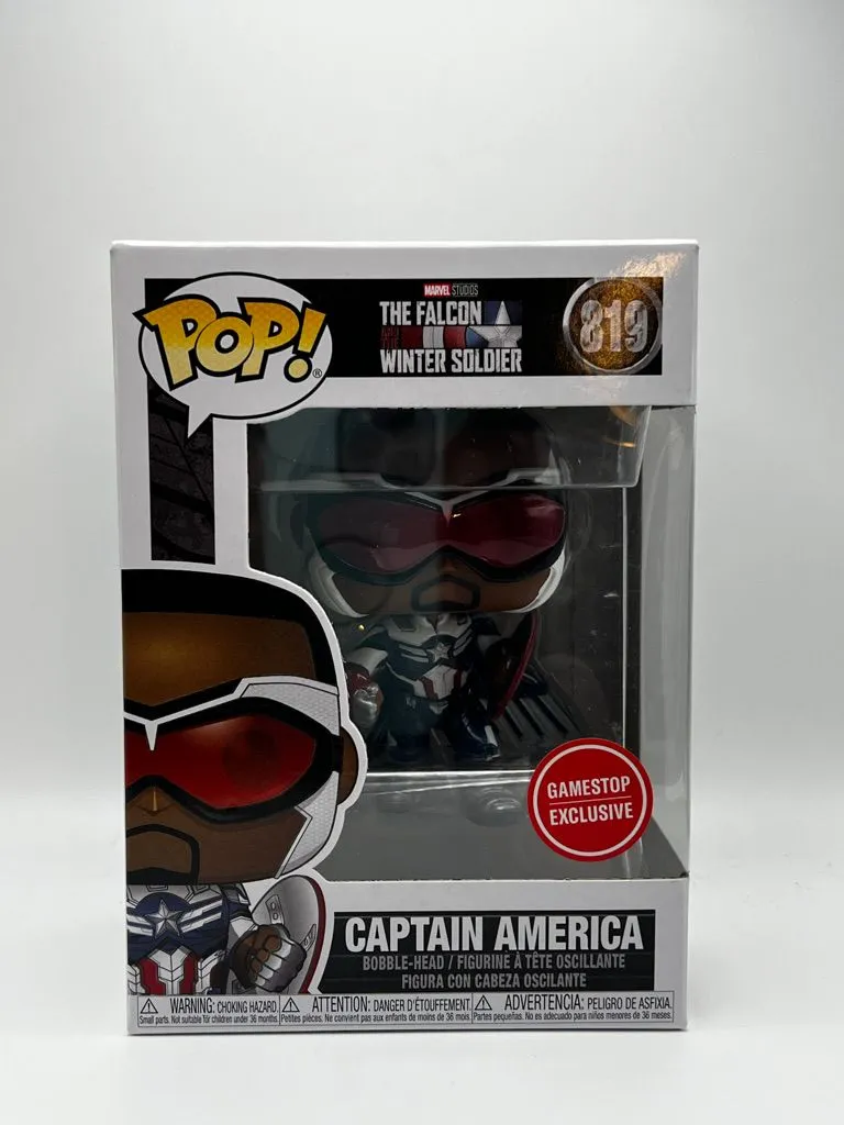 Product image for Funko Pop! Marvel - Captain America  *Sam Wilson* (Falcon & Winter Soldier) Gamestop Exclusive #819