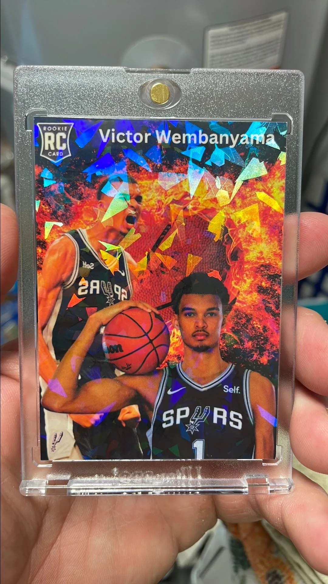 Product image for 2023 Legendary Customs Victor Wembanyama RC Cracked Ice