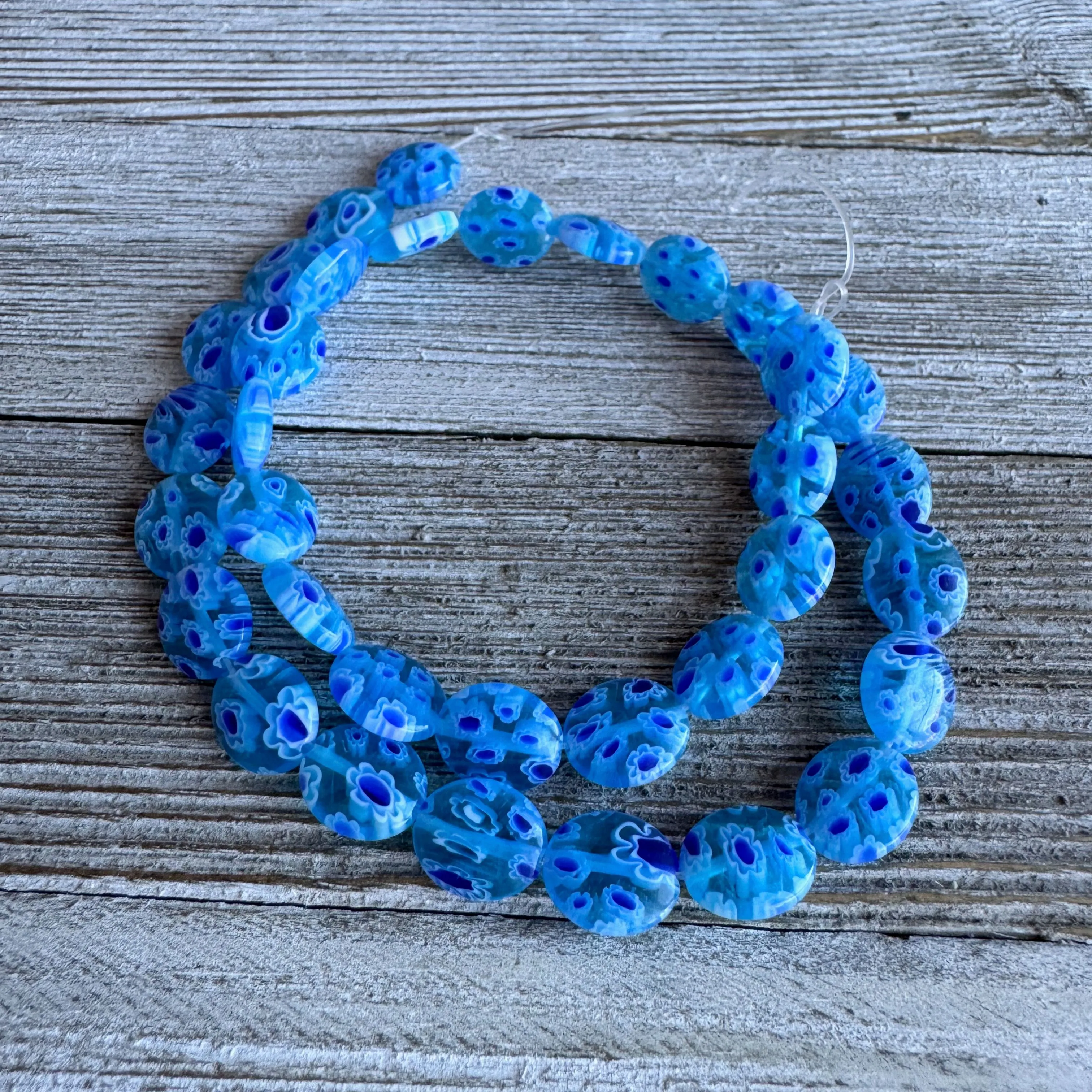 Product image for Sky Blue Millefiori Beads