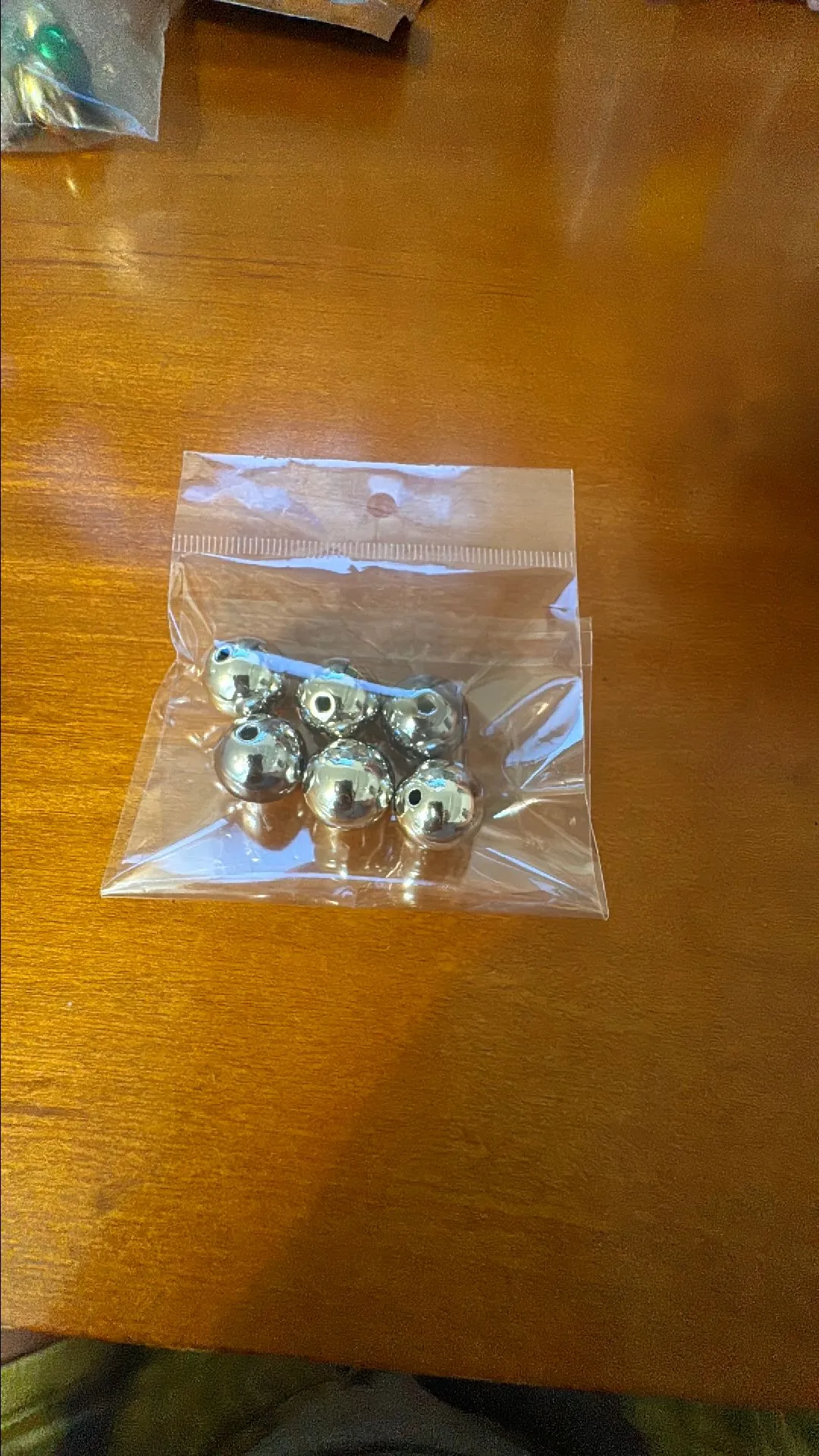 Product image for Six chrome beads