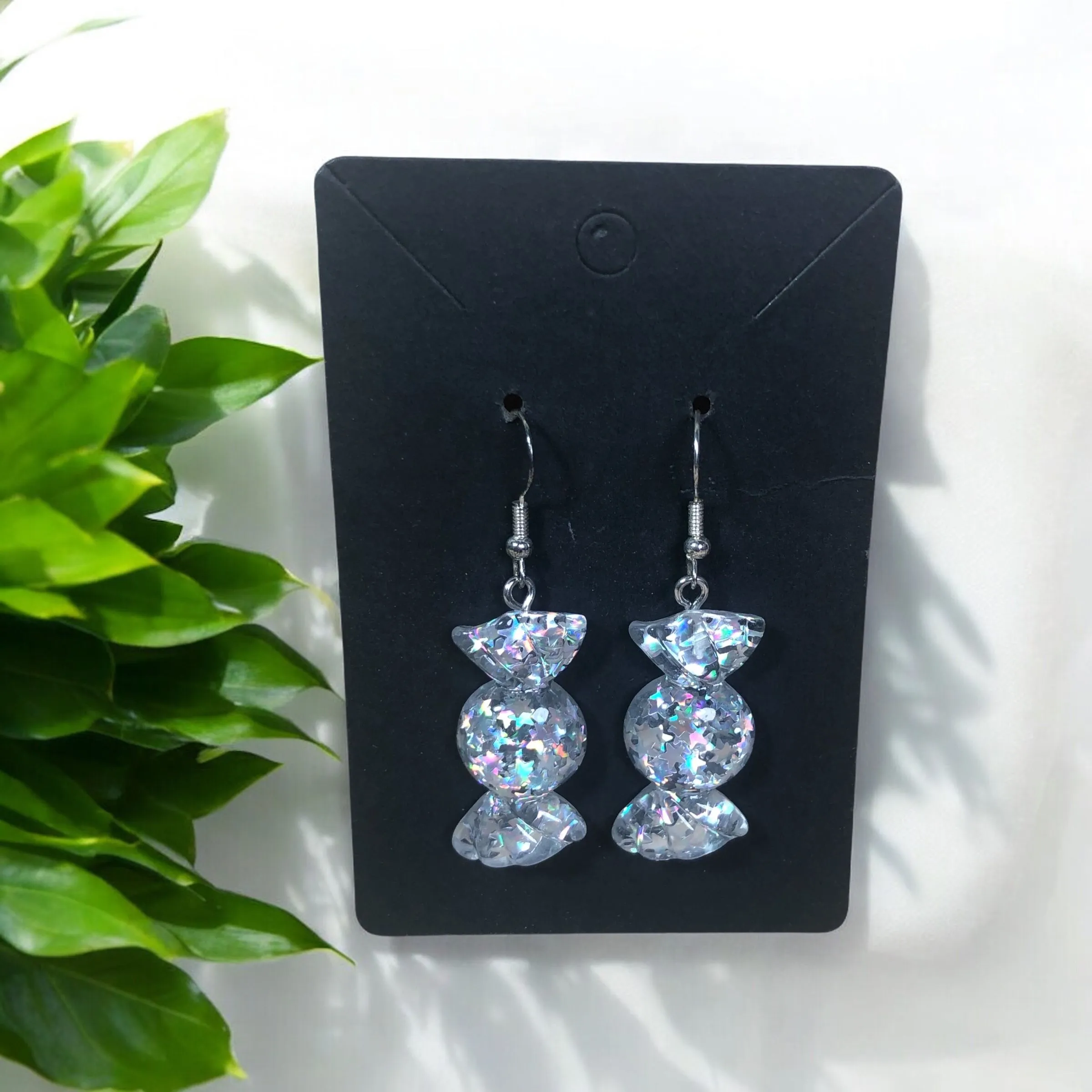 Product image for Novelty Dangle Earrings (Star Confetti Candy)