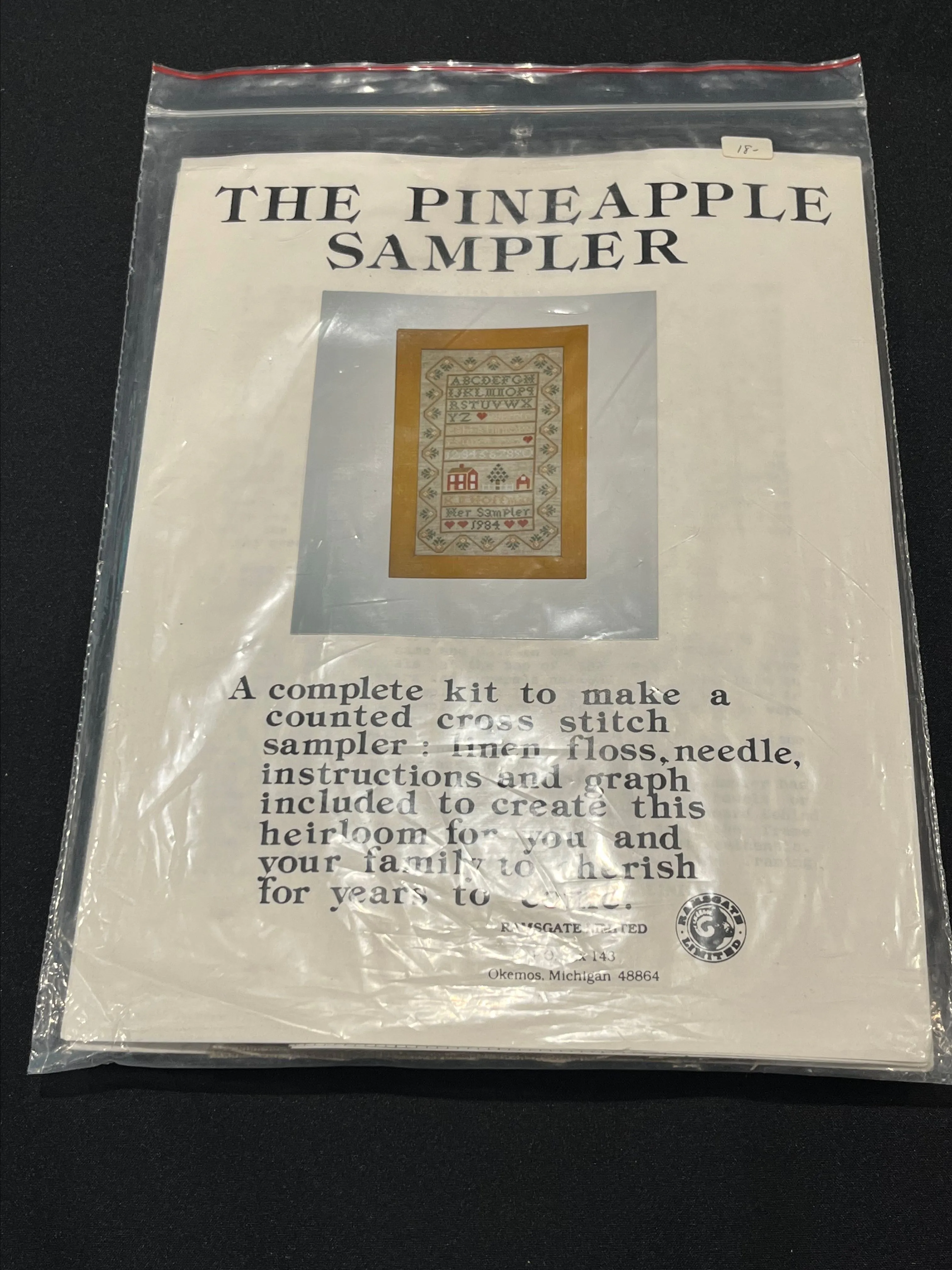 Product image for Ramsgate Limited The Pineapple Sampler Cross Stitch Kit Preowned