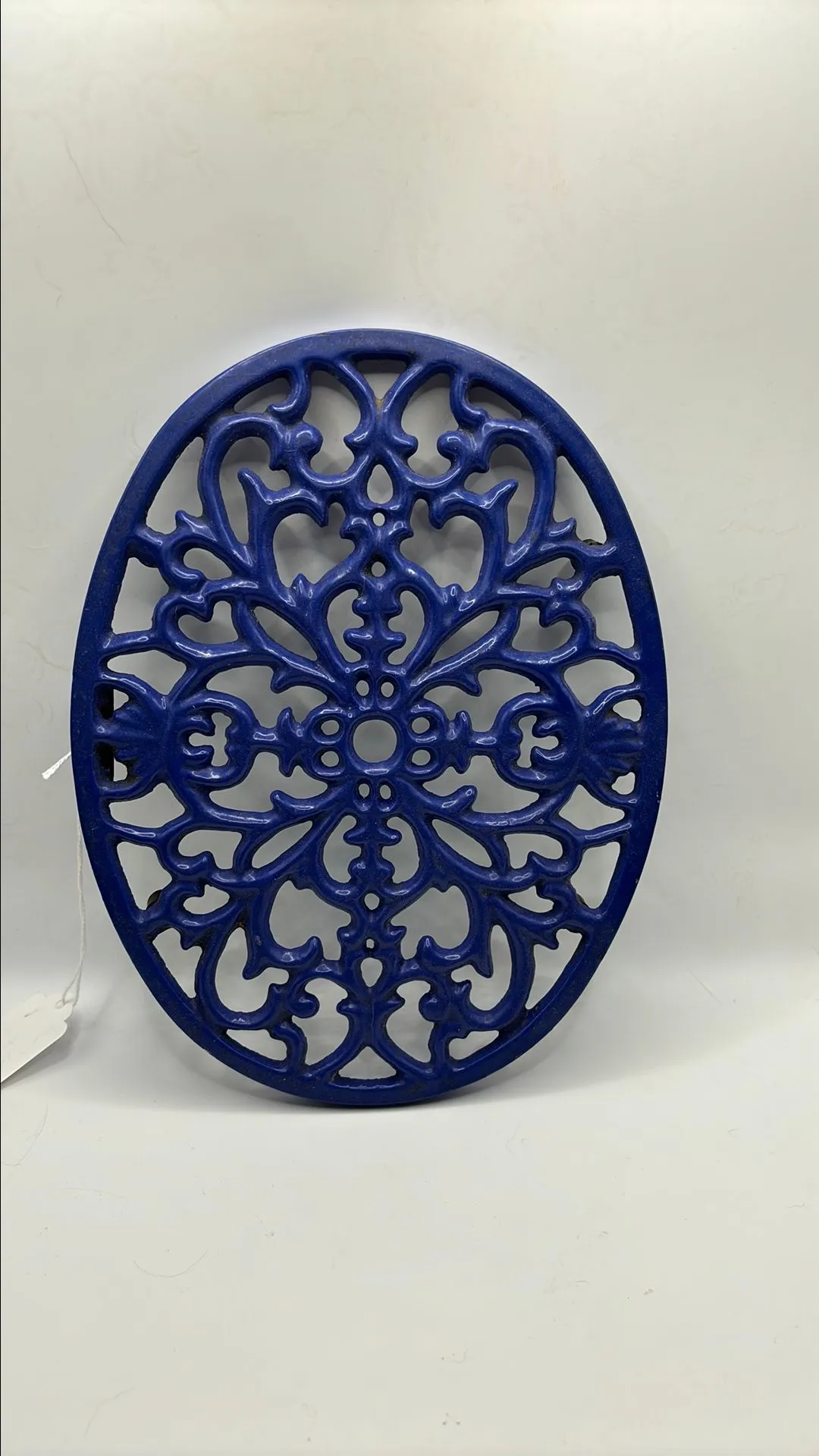 Product image for Blue enamel trivet
