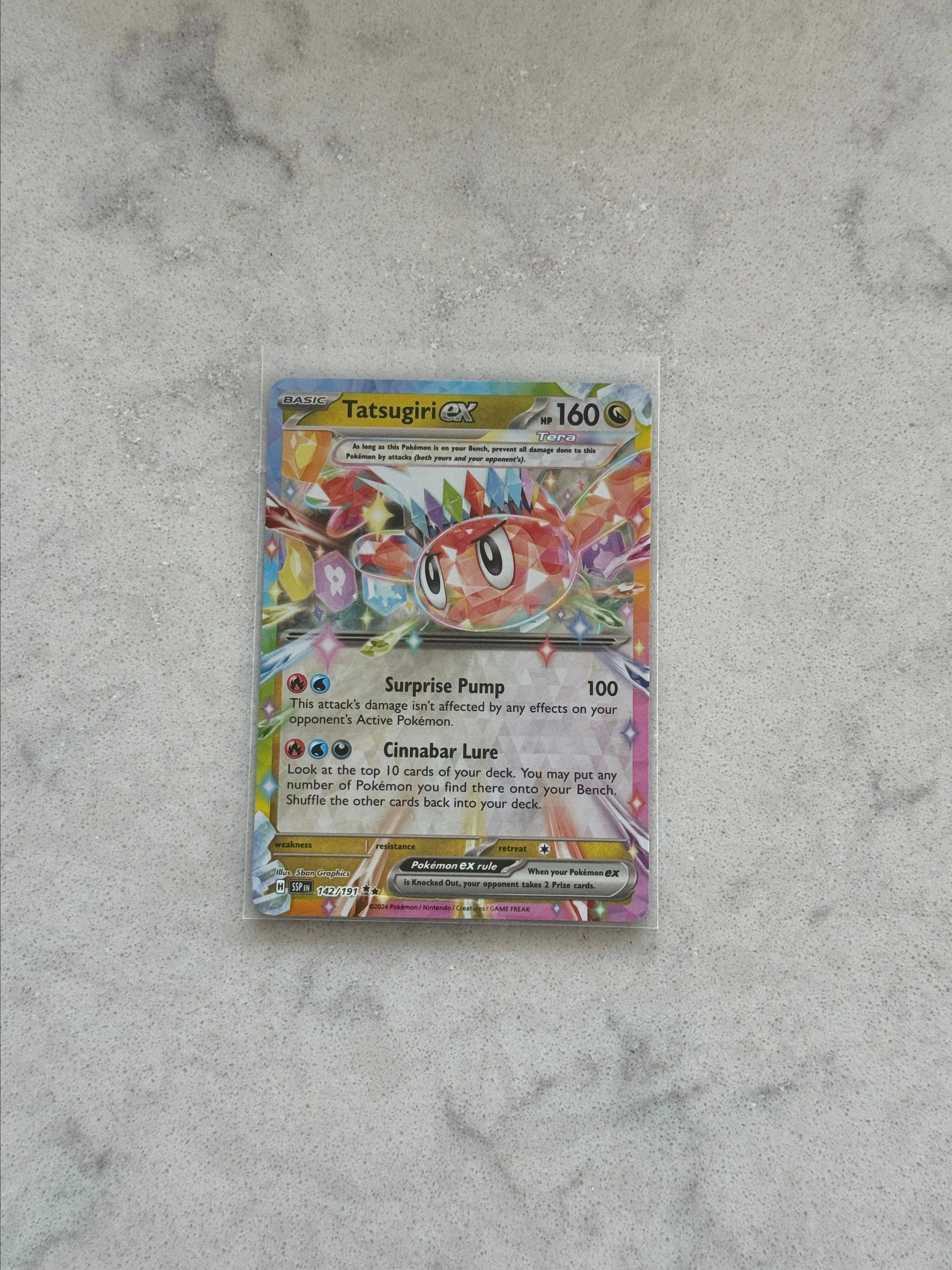 142 191 pokemon card Amazon.com: Pokemon - Tatsugiri ex 142/191 main image 1