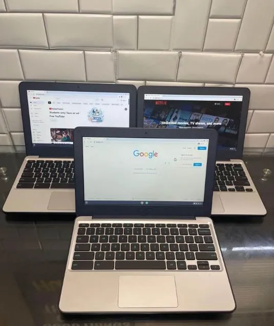 Product image for lot of 3 asus laptops 12.5” computers hdmi webcam wifi