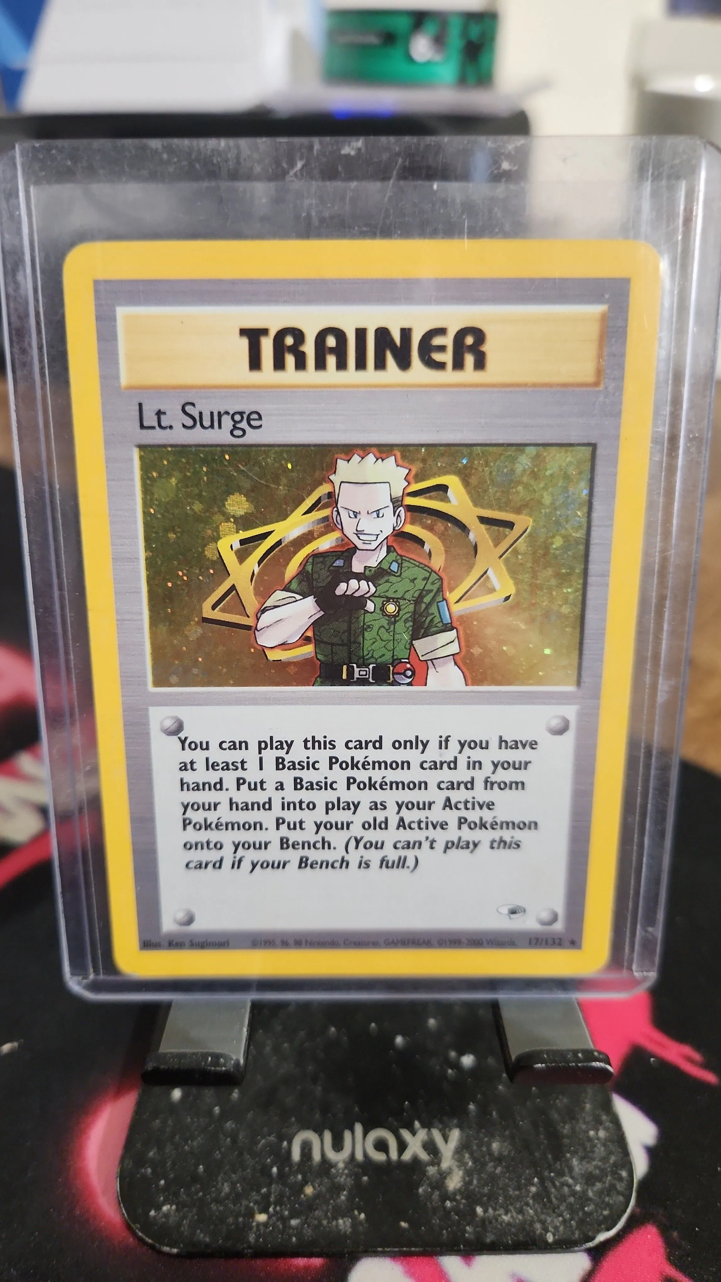 Pokmon Lt. Surge Trainer 17/132 - Holo Pokemon Card - Gym Heroes - MP  Vintage  Whatnot: Shop, Sell, Connect