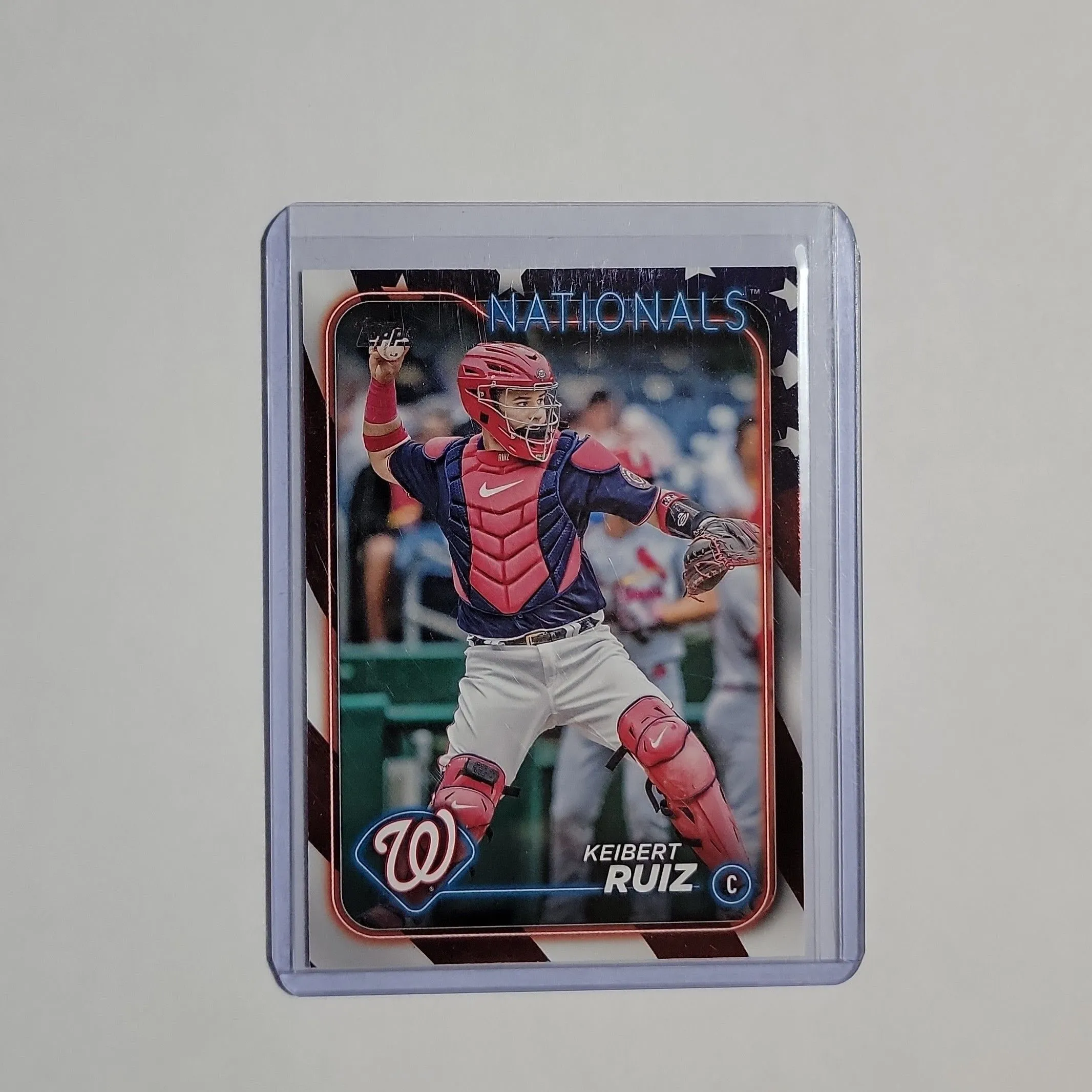 Product image for 2024 Topps Keibert Ruiz Independence Day /76: Washington Nationals