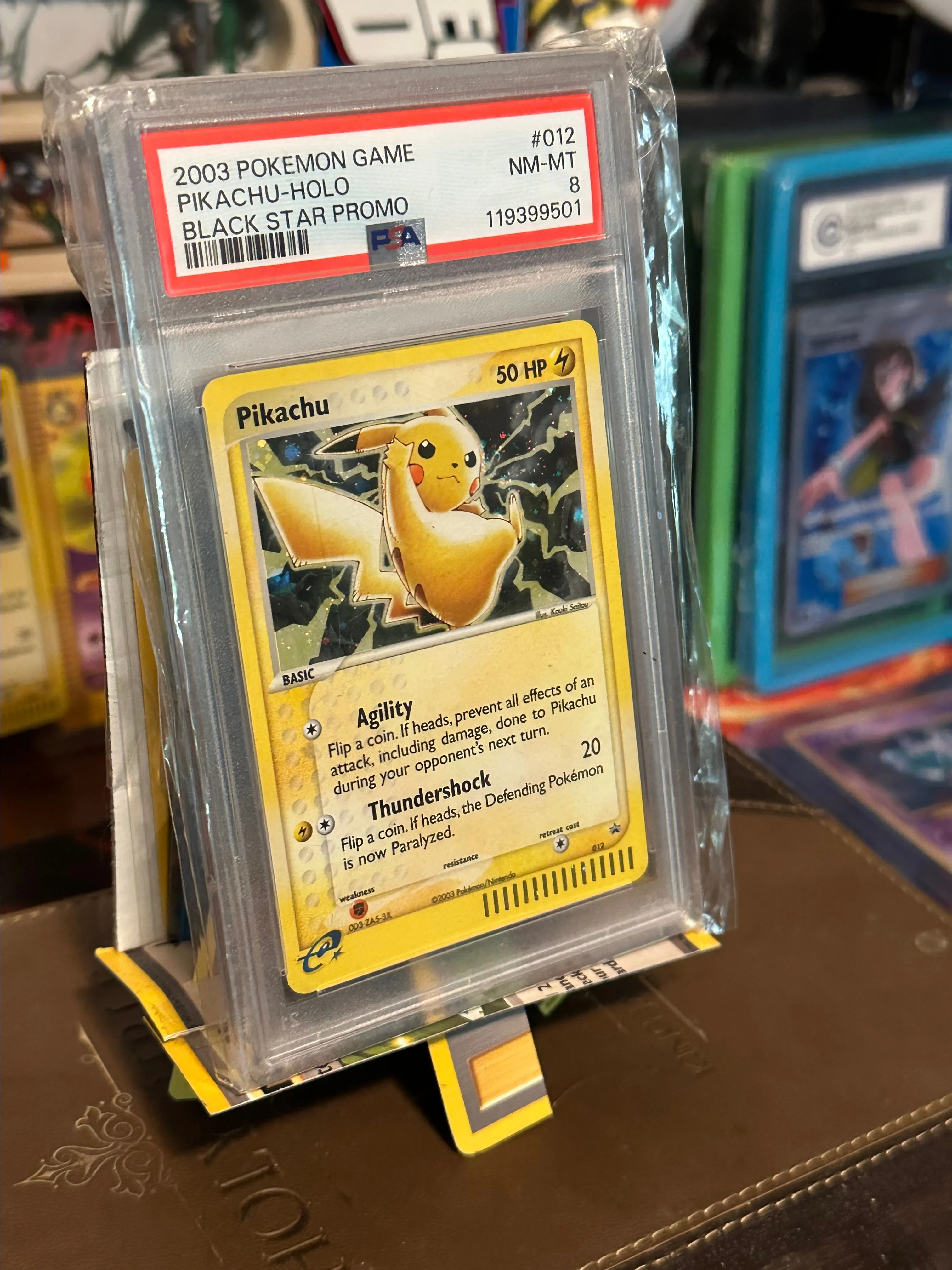 Product image for Pikachu promo PSA 8