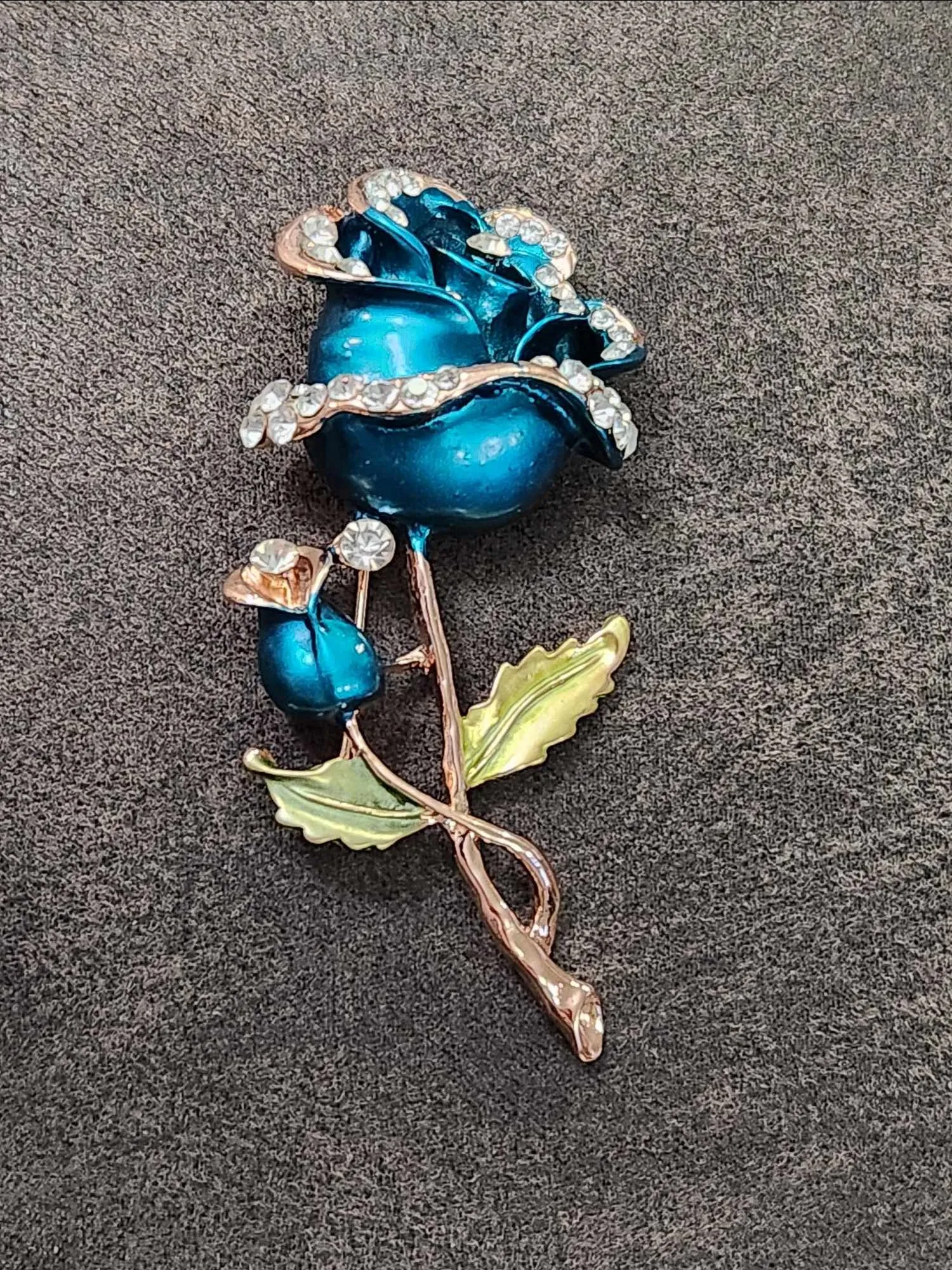 Product image for Blue Rose Brooch  