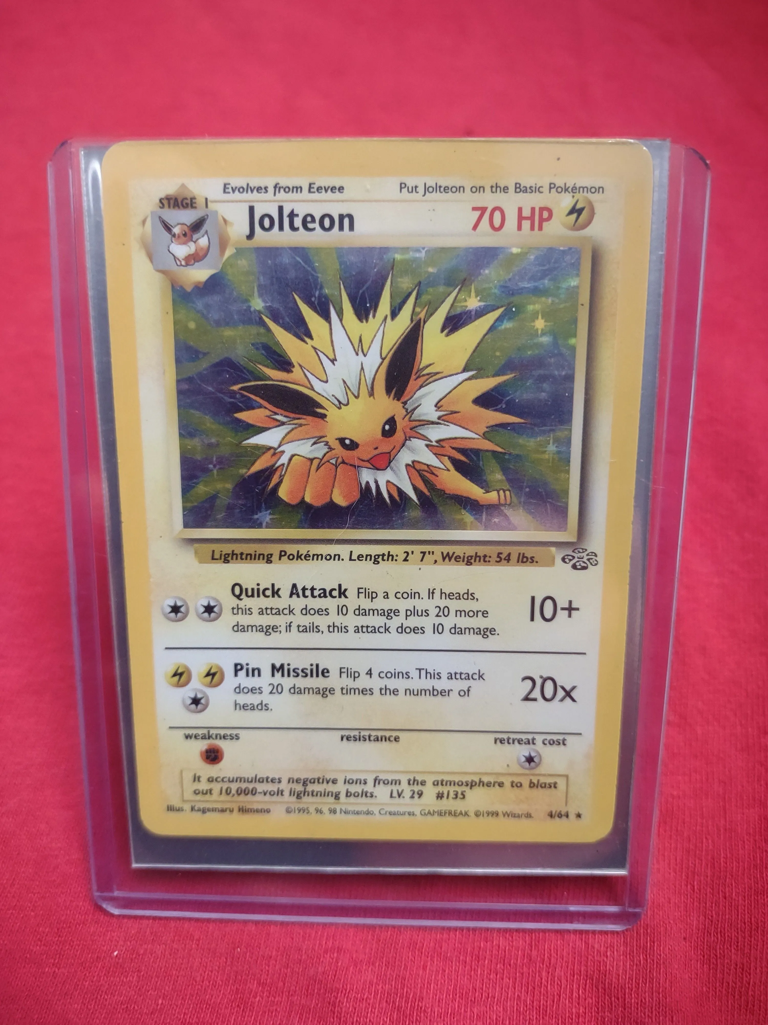 Jolteon Pokemon Card 4/64  Whatnot: Shop, Sell, Connect