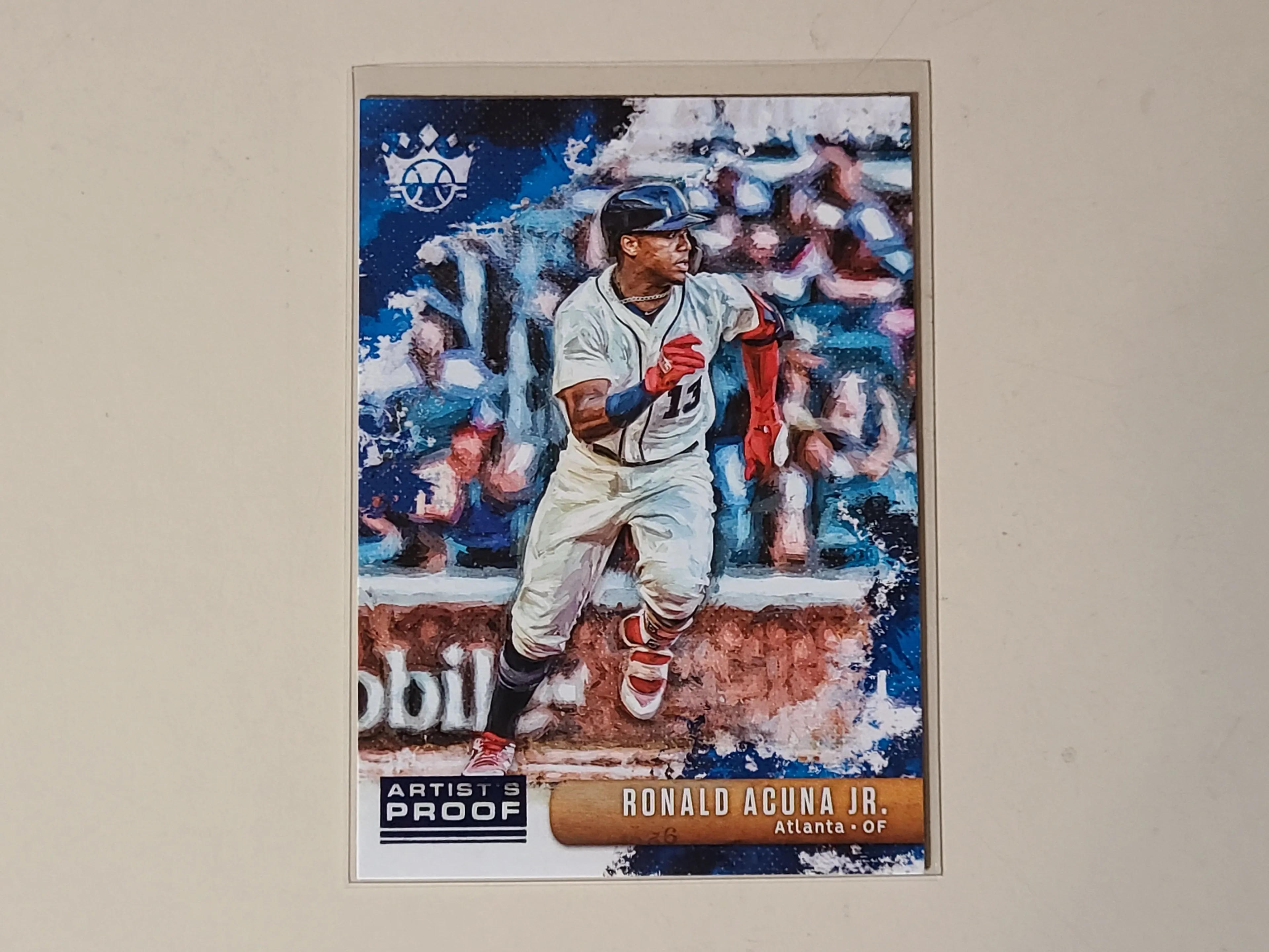 Product image for Ronald Acuna Jr. 2019 Panini Diamond Kings Blue Artist's Proof