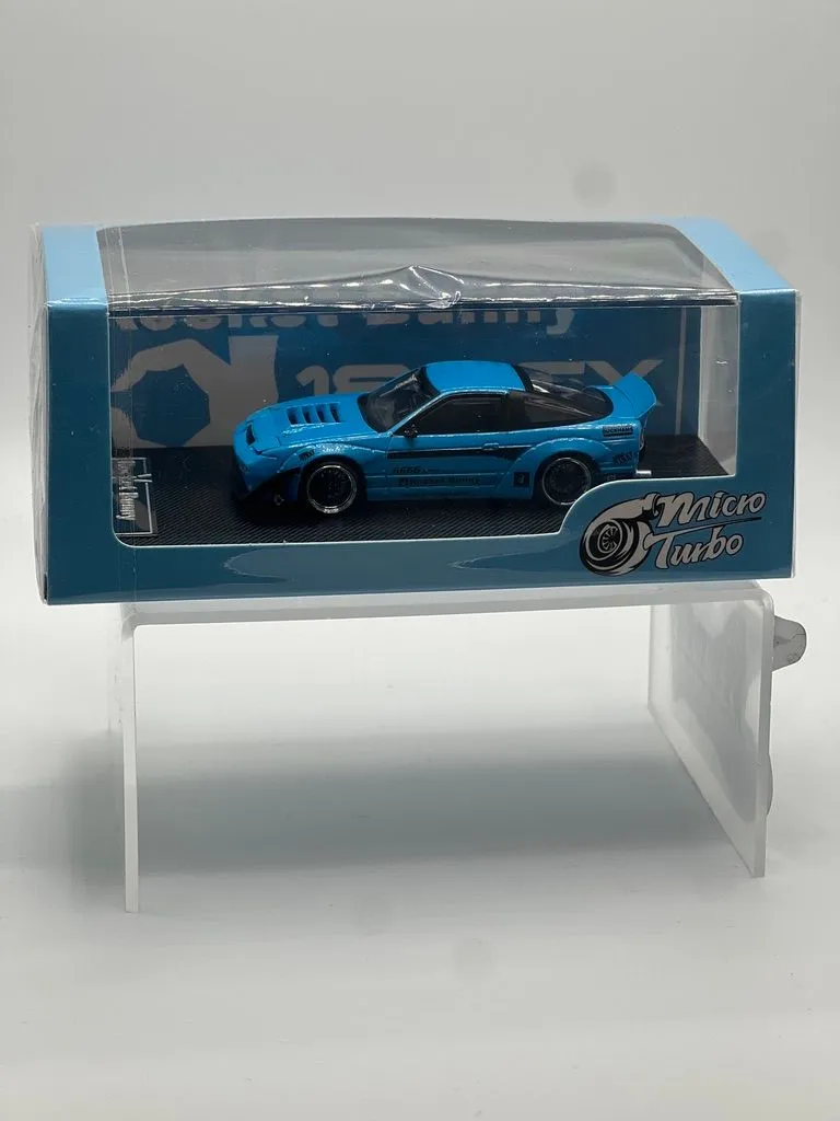 Product image for MicroTurbo Nissan 180SX Rocket Bunny (Metallic Blue)