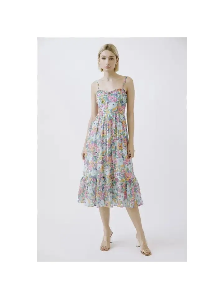 Product image for 11. Storia Midi Corset Floral Dress S