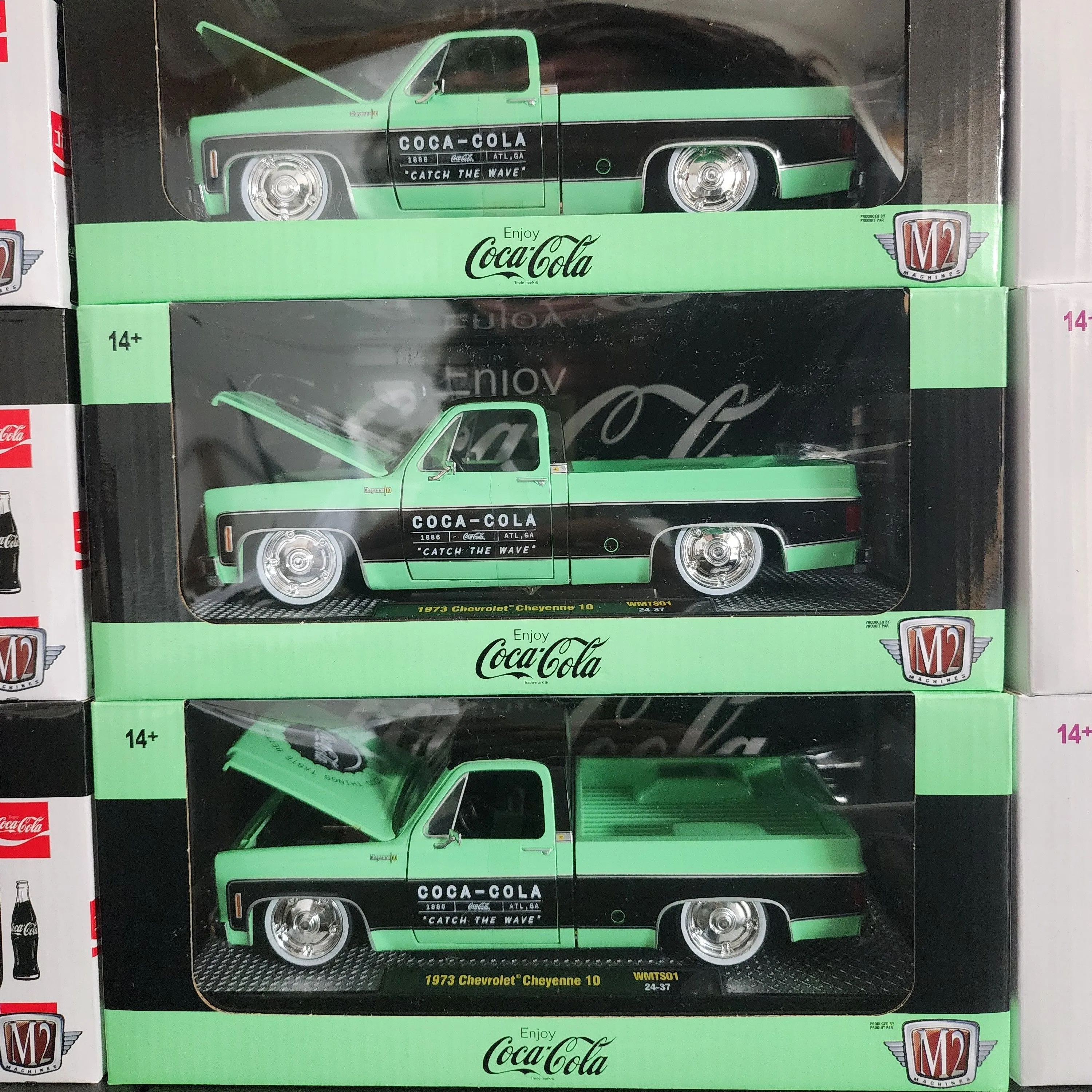 Product image for M2 Machines Coca-Cola 1973 Chevy Cheyenne Pickup