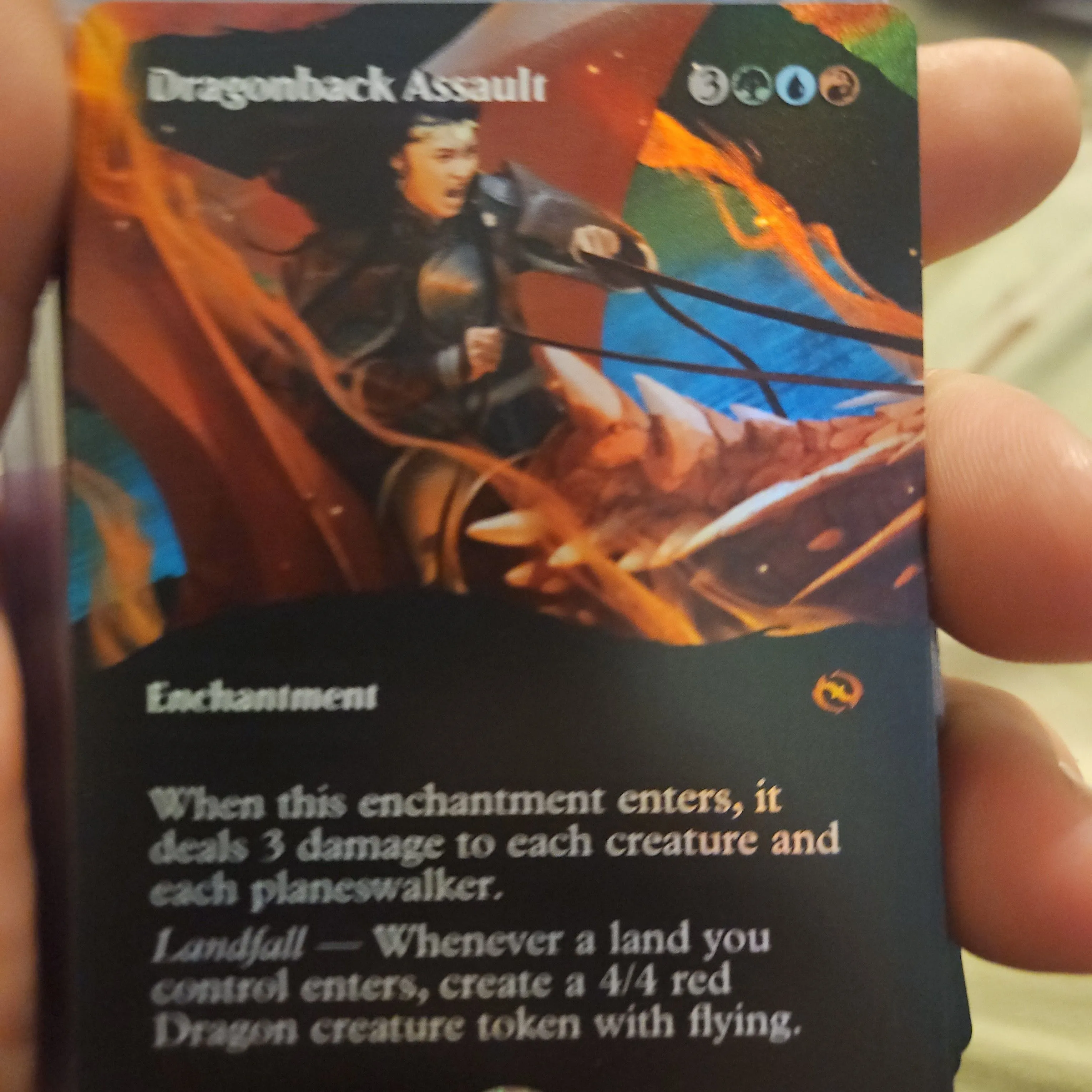 Product image for Dragonback Assault borderless foil