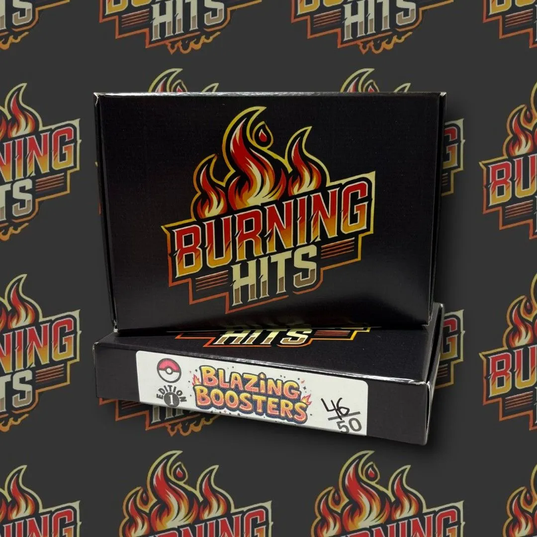 Product image for Burning Hits Pokemon Blazing Boosters | 1st Edition Box