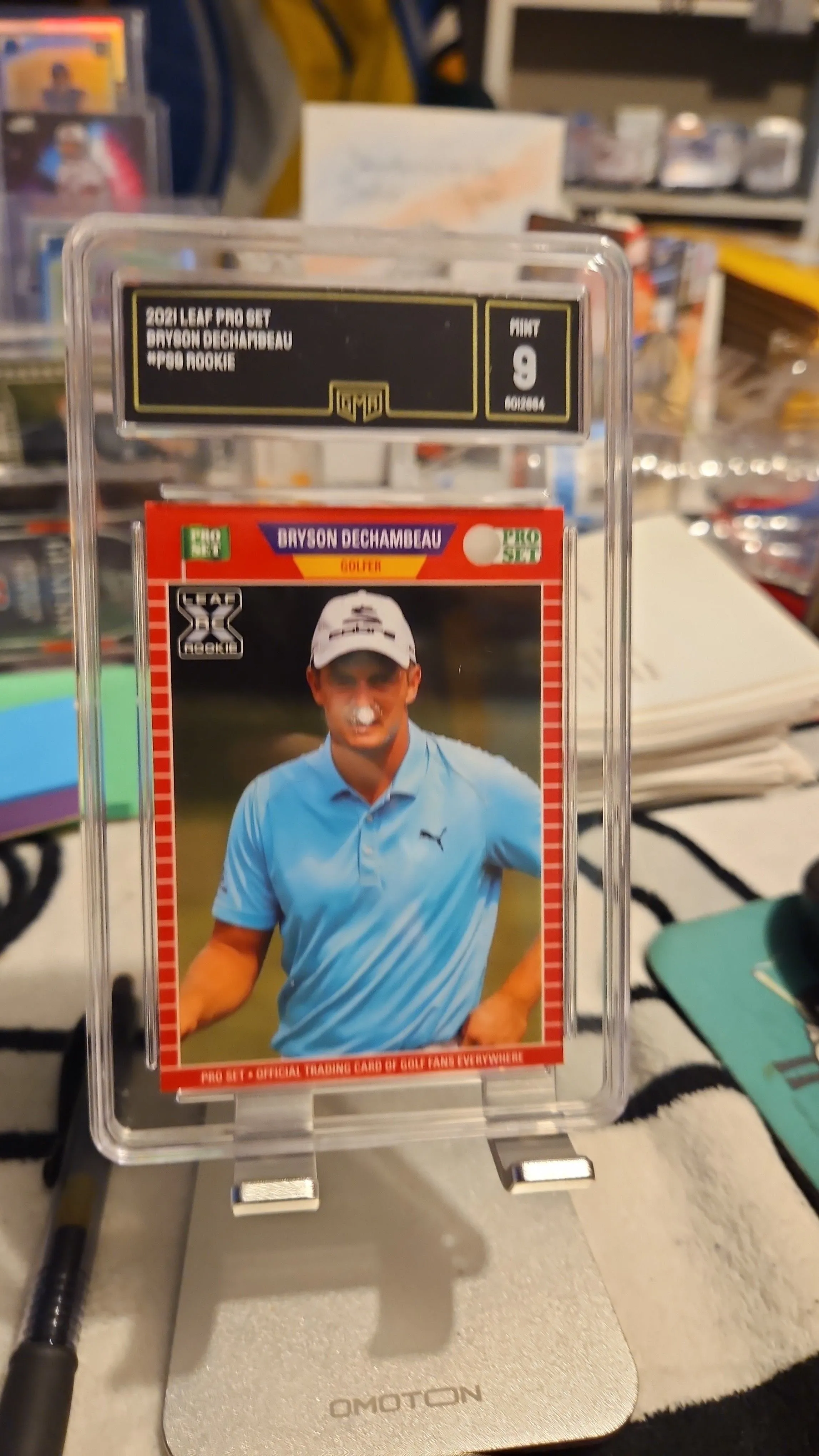Product image for Bryson Dechambeau ROOKIE Slab ..GMA 9...2021 Leaf Pro Set....GOLF