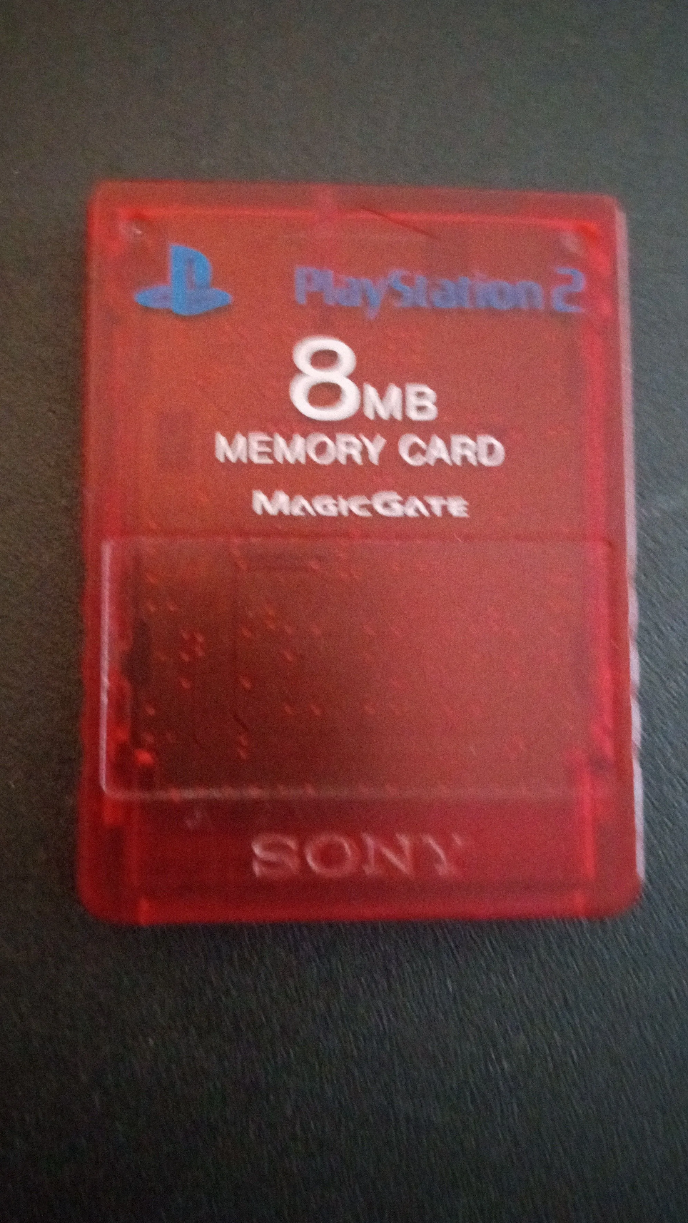 Product image for Red PS2 memory card 